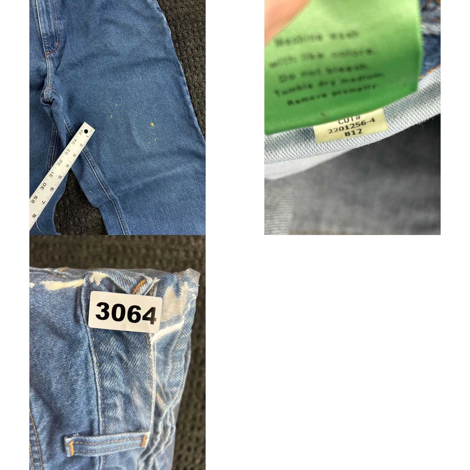 Carhartt VINTAGE Carhartt Jeans Relaxed Fit 36 x 32 Distressed 90s Grunge Logo Blue Mens Jeans Size US 36 / EU 52 - 9 Thumbnail