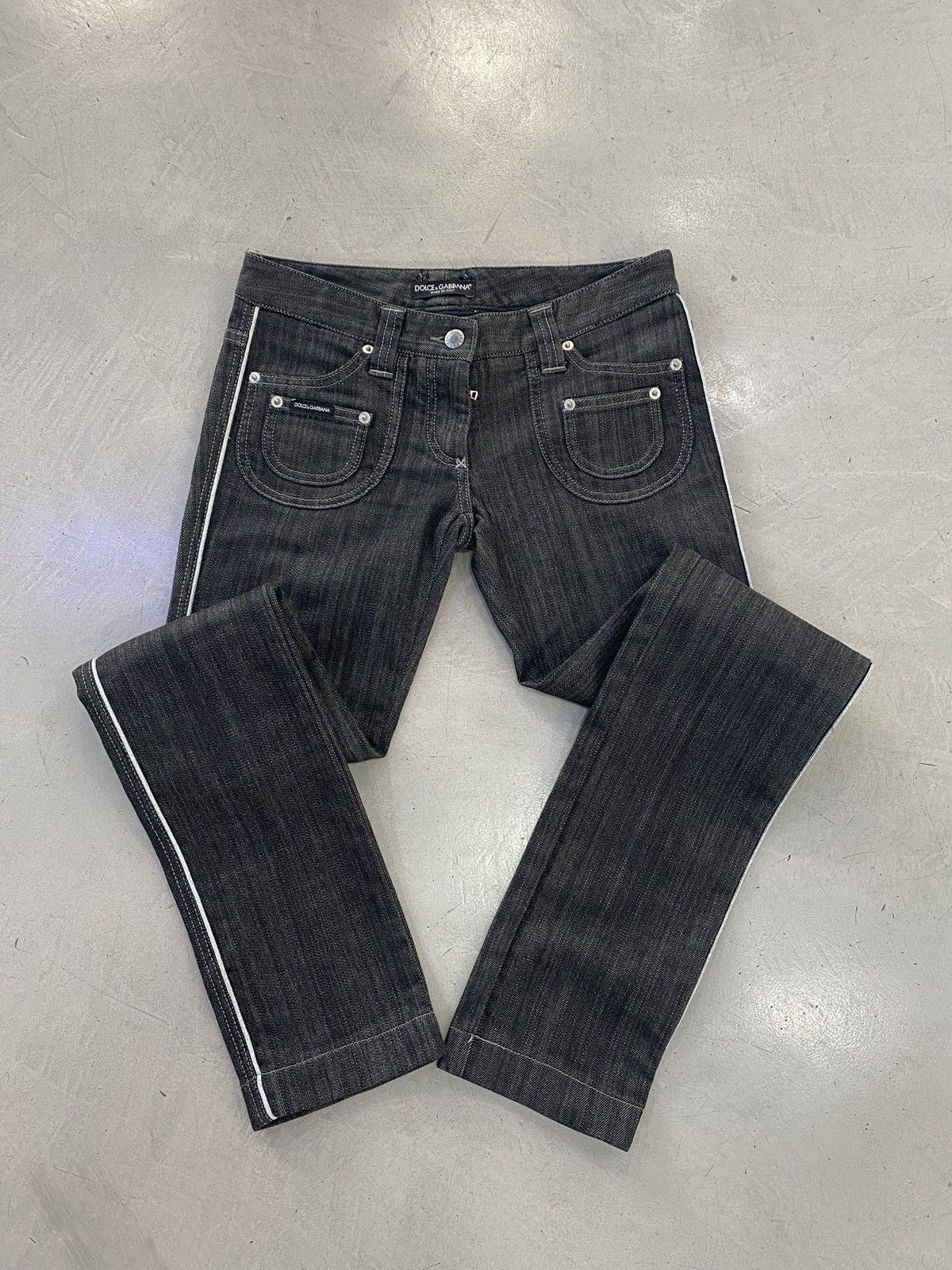 Dolce & Gabbana Archive Low Rise Skinny Jeans Made in Italy