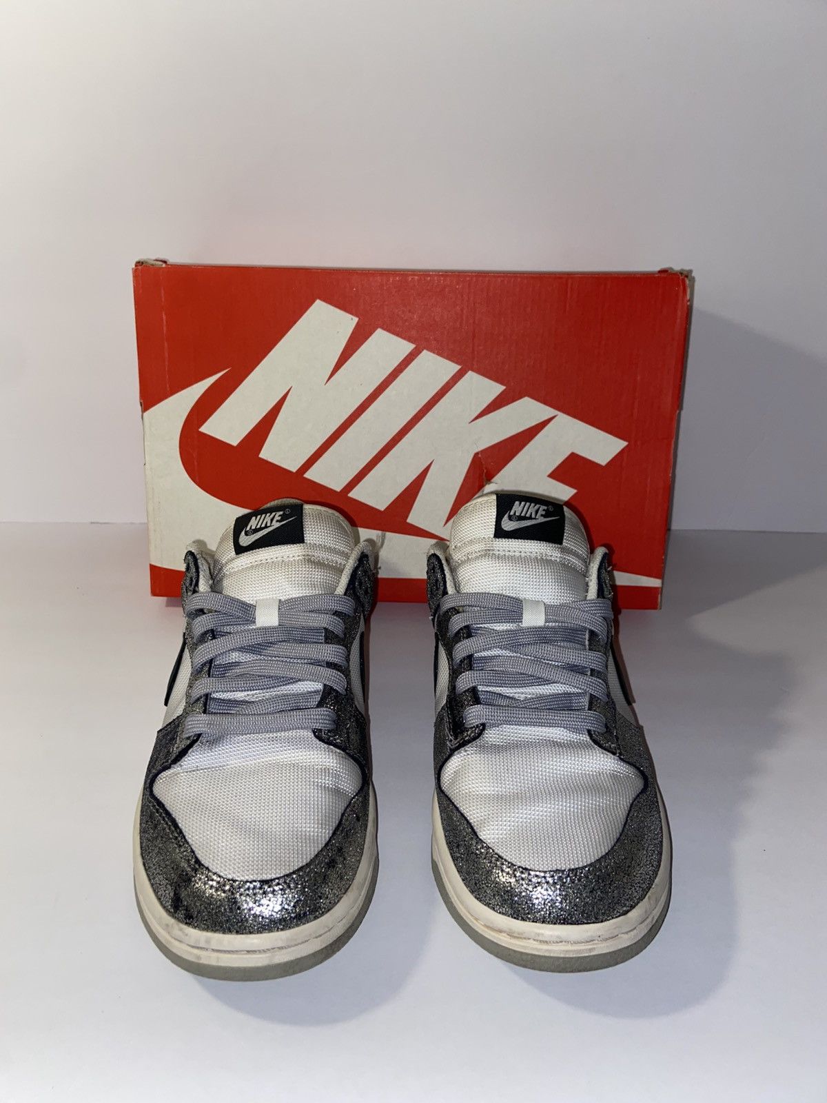 Nike Nike Dunk Low Golden Gals Metallic Silver (Women's) 9W 7.5M Size US 9 / IT 39 - 2 Thumbnail