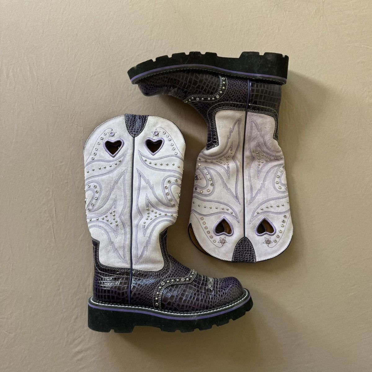 Ariat Ariat Fatbaby Gembaby Tall Buckaroo Cowboy Boots Size US 7 / IT 37 - 1 Thumbnail