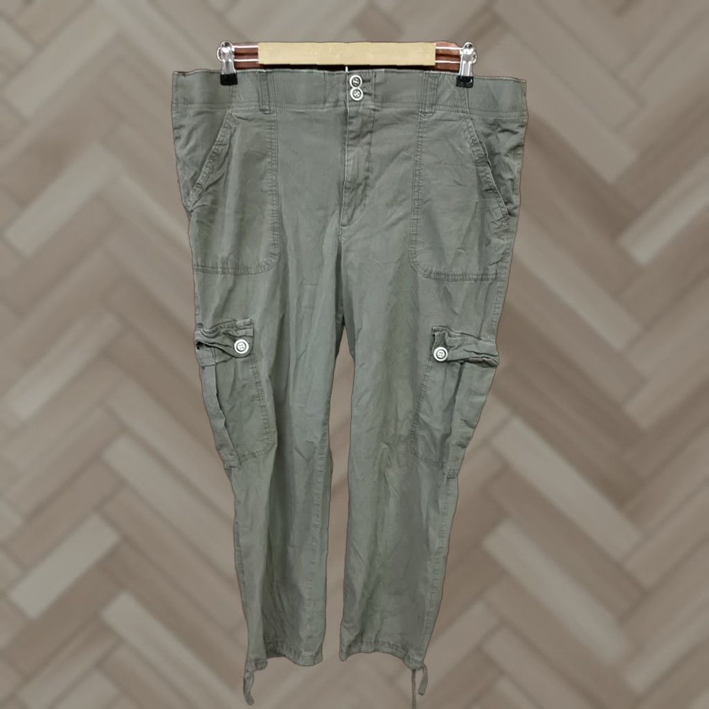 Vintage Democracy Cargo Pants Womens 16 Green Ab Technology Cargo Pants Womens 16 Green Ab Technology Size 38" / US 16 / IT 52 - 1 Thumbnail