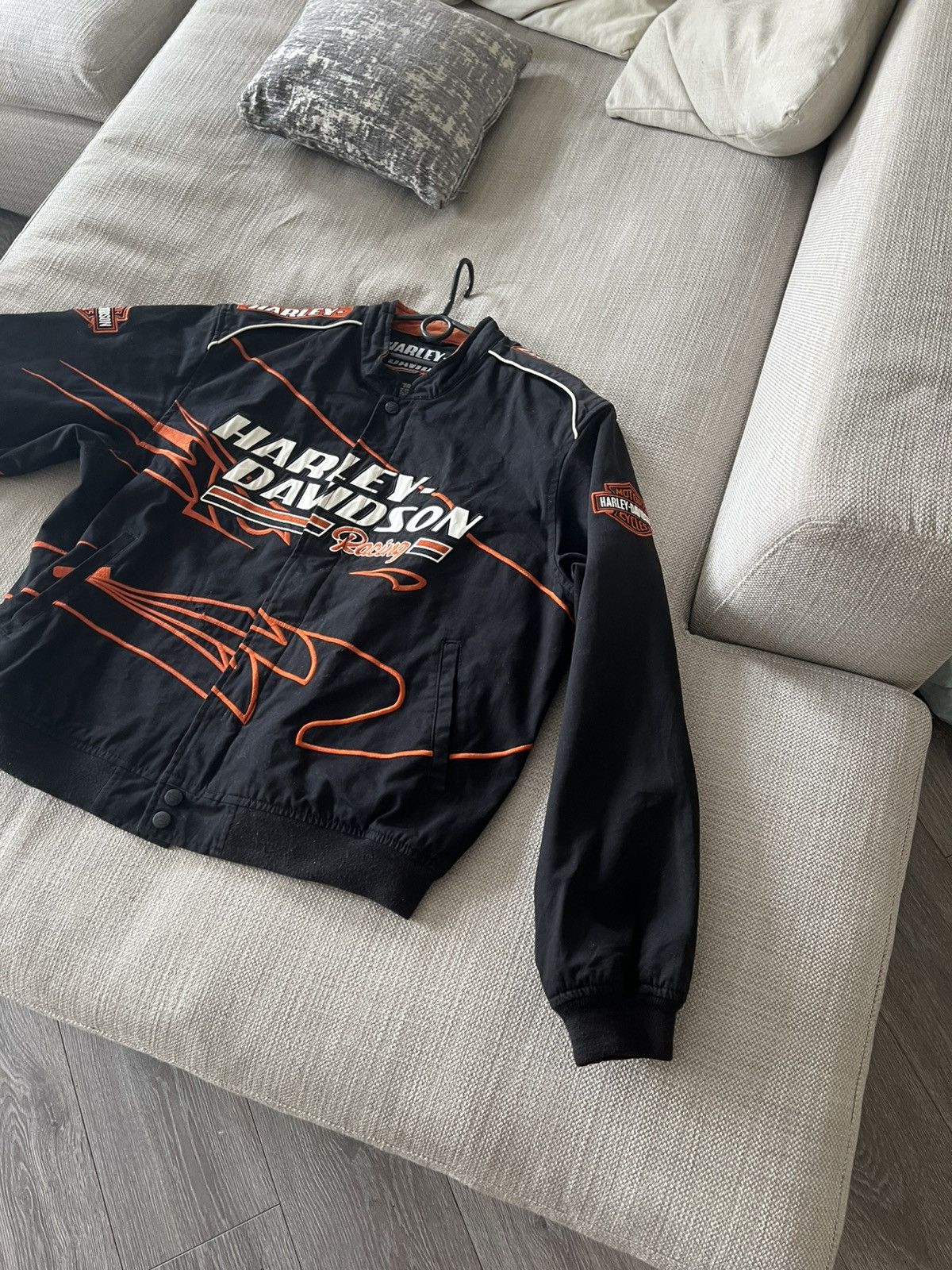 Harley Davidson × Vintage Vintage 💥 Harley Davidson Racing Jacket Size US XL / EU 56 / 4 - 13 Thumbnail