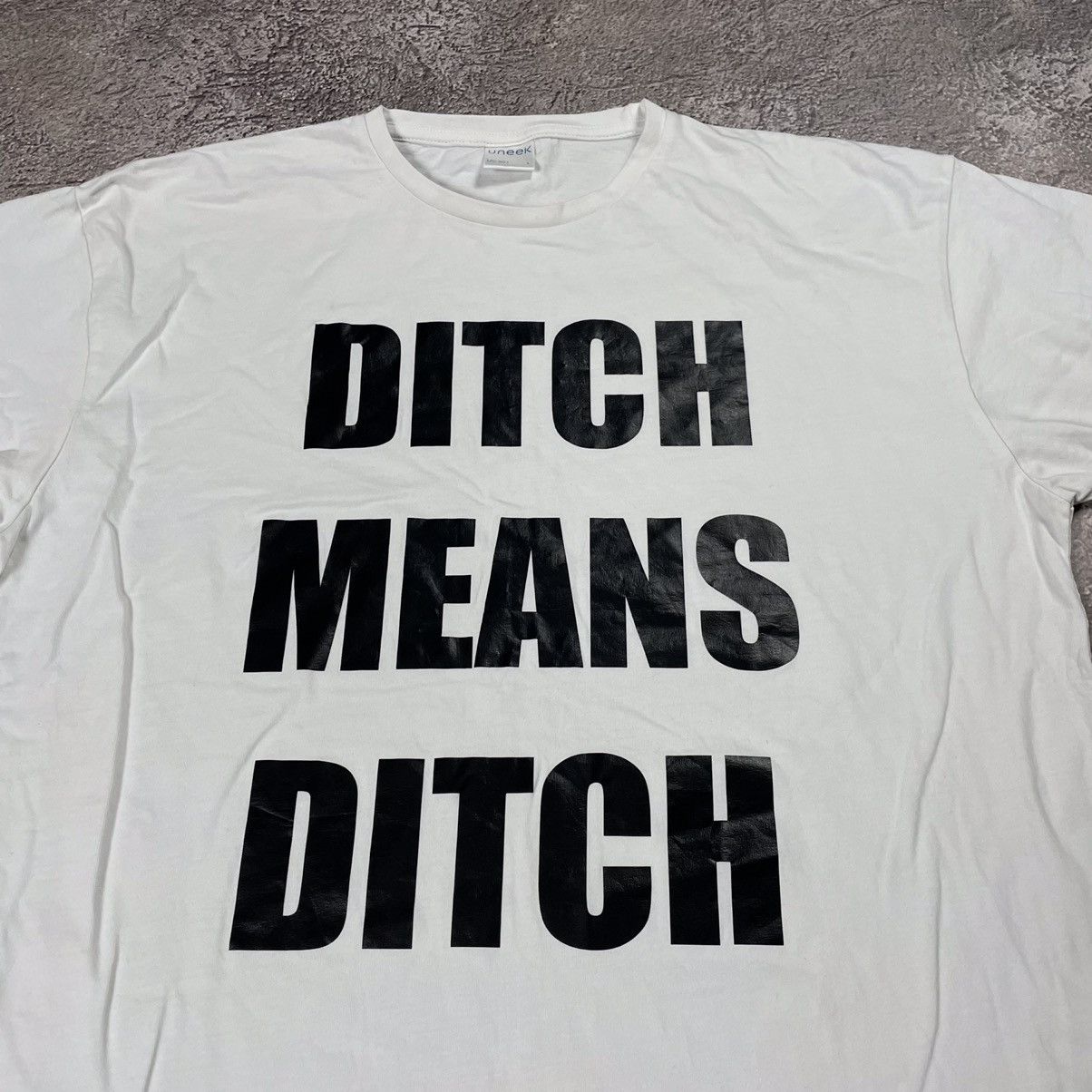 Vintage Y2K Vintage Ditch Means Ditch Graphic Tee Skate Punk Slim L Size US L / EU 52-54 / 3 - 2 Thumbnail
