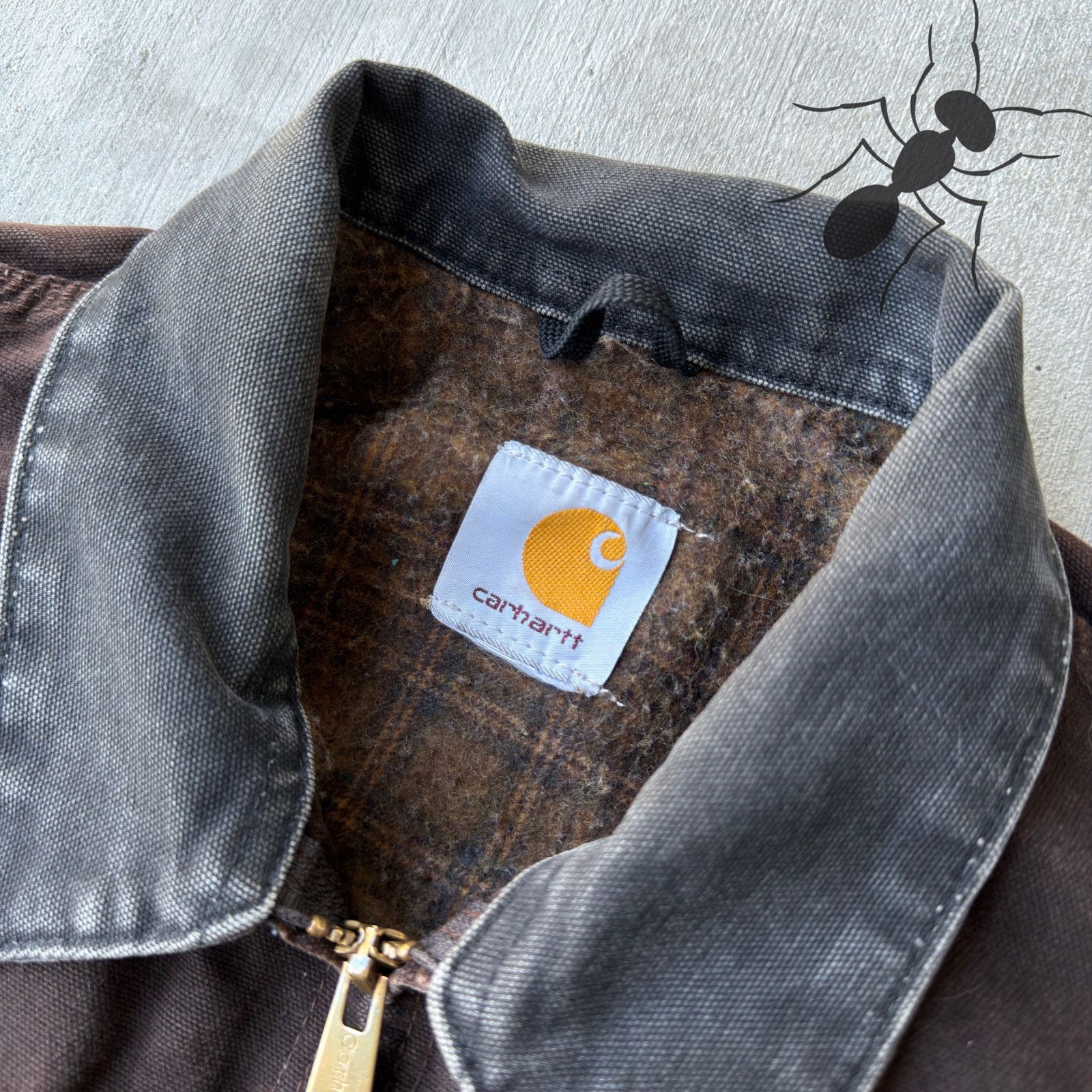 Carhartt × Vintage Carhartt J97 DKB brown Detroit work wear jacket Size US L / EU 52-54 / 3 - 6 Thumbnail