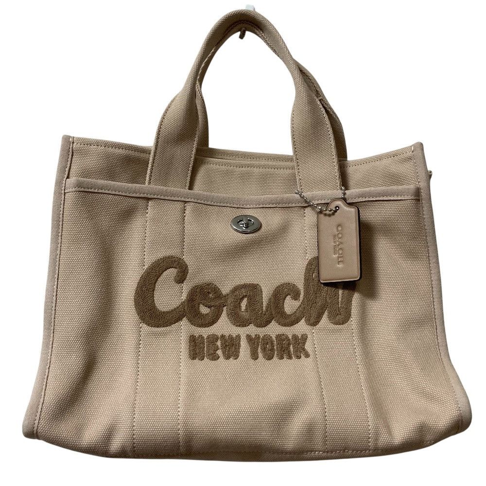 Coach Coach Cargo 2Way Tote Bag Leather Shoulder Bag Cp158 Duty Free For Usa in Brown, Women's