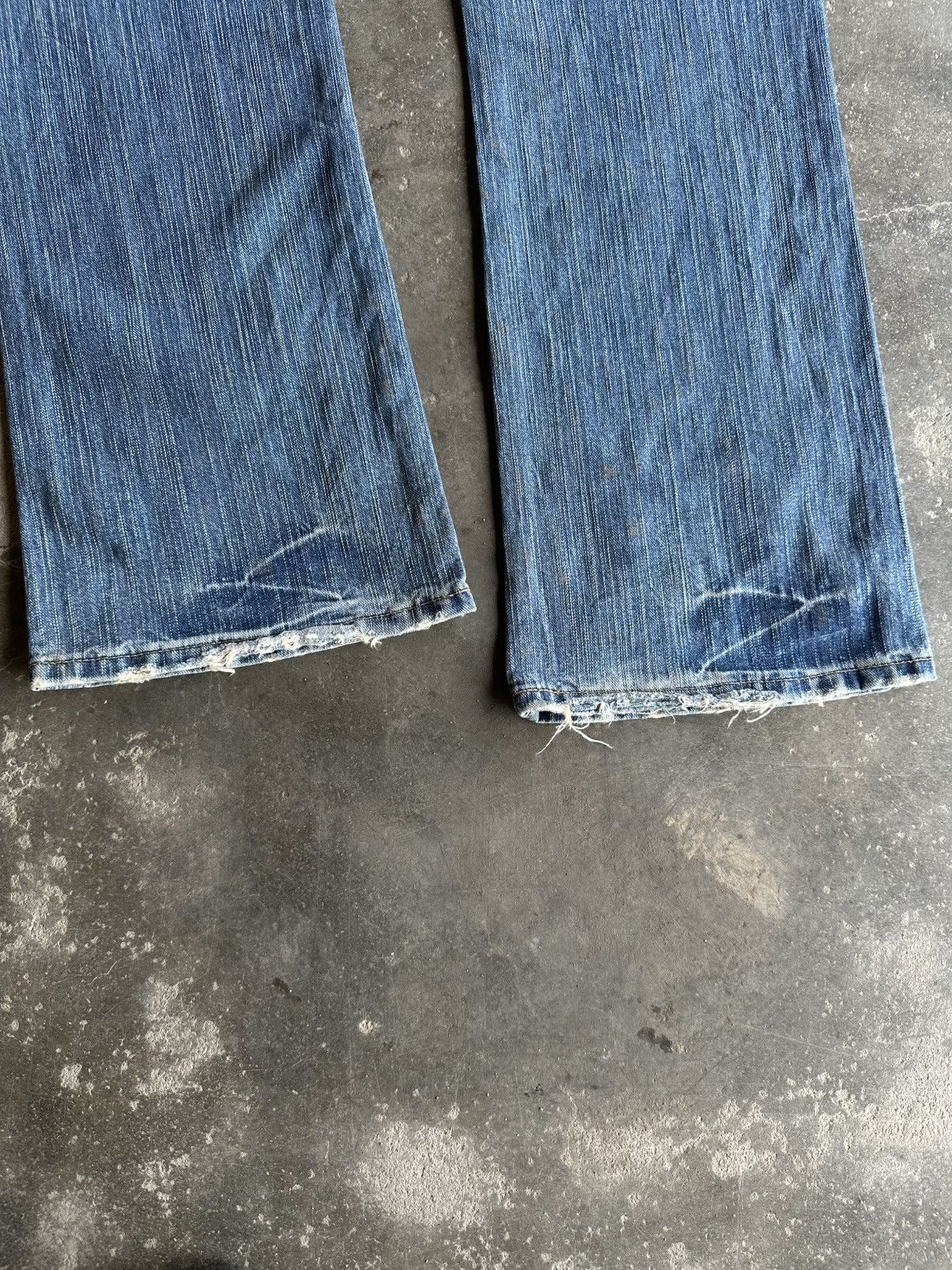Vintage VINTAGE WRANGLER JEANS RARE PATINA DENIM PANTS Size US 31 - 12 Thumbnail