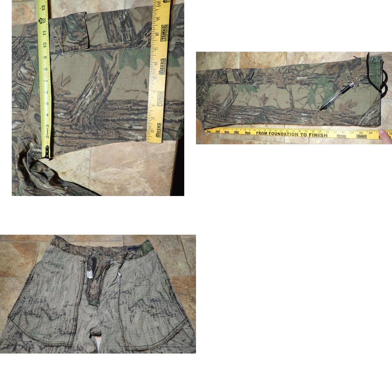 Vintage VINTAGE Realtree Camo Cargo Pants Men 29x29 (Small) Ripstop 80s 90s Made in USA Camo Cargo Pants (PRG) Size US 29 - 10 Thumbnail