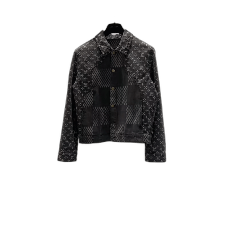 Louis Vuitton Louis Vuitton Black Logo Denim Jacket-yf Size US L / EU 52-54 / 3 - 1 Thumbnail