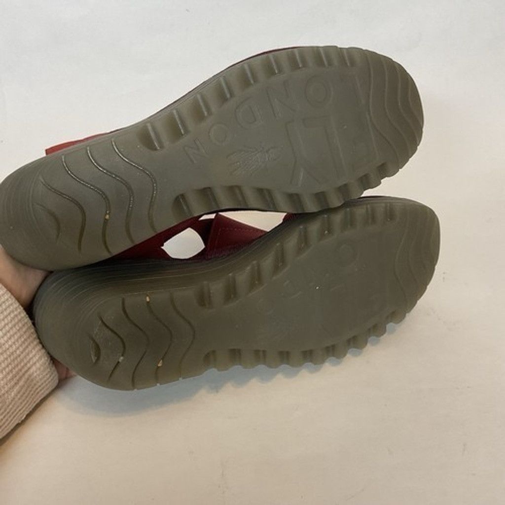 Fly London Fly London Mousse Leather Crossover Wedge Sandals Women 8.5 Size US 9 / IT 39 - 3 Thumbnail