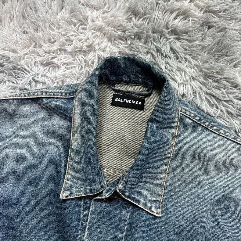 Balenciaga Balenciaga Wheat ear denim jacket jacket Size US M / EU 48-50 / 2 - 2 Thumbnail