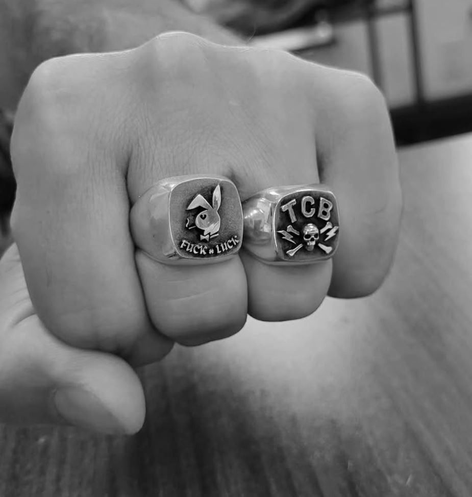 Other TCB Skull Biker Ring - Silver Size ONE SIZE - 1 Thumbnail