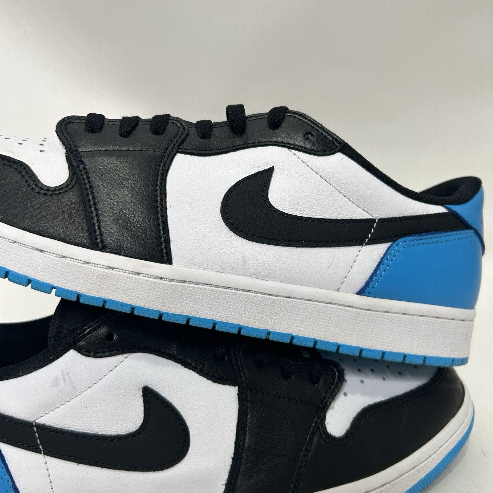Jordan Brand Nike Air Jordan 1 Low Retro “UNC/Black Powder Blue White” Size US 15 / EU 48 - 7 Thumbnail