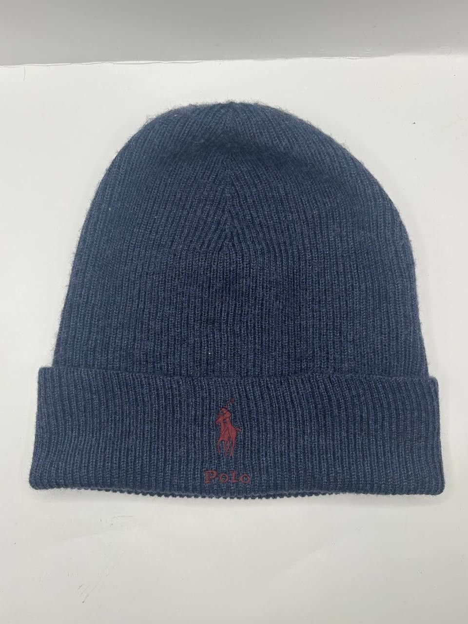 Polo Ralph Lauren Polo Ralph Lauren Merino Wool Beanie Navy Blue (Authentic) Size ONE SIZE - 5 Thumbnail