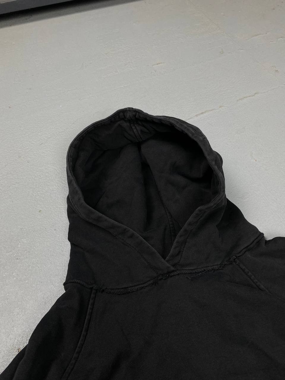 Japanese Brand × Vintage Acid washed faded Zippered Oversized Hoodie Ripped Size US L / EU 52-54 / 3 - 5 Thumbnail