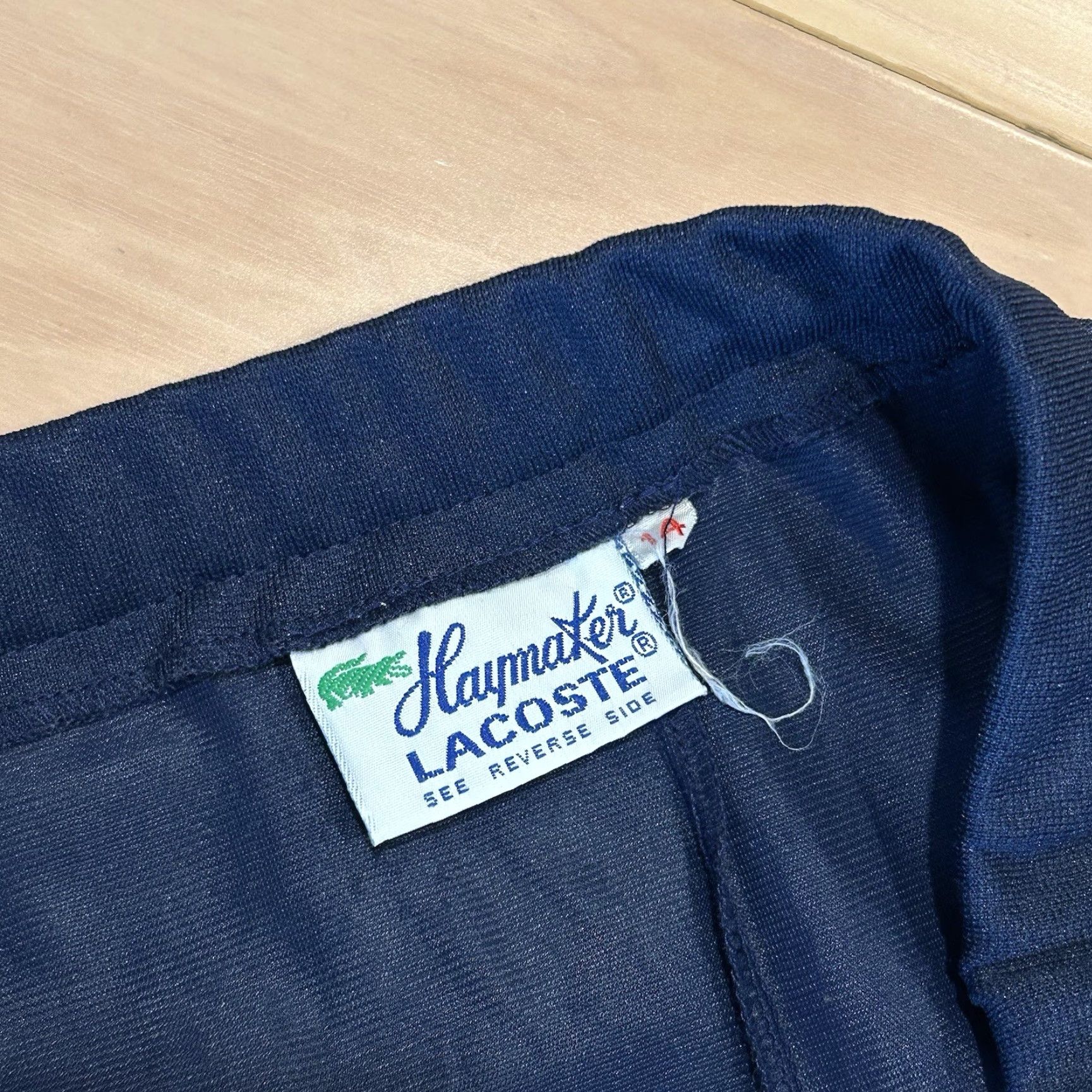 Lacoste VINTAGE Lacoste Skirt Women's 12 Blue A-Line Long Elastic Waist Pockets Logo Patch Blue, 31-33 waist 23 length 25 skirt opening Size 34" / US 12 / IT 48 - 3 Thumbnail