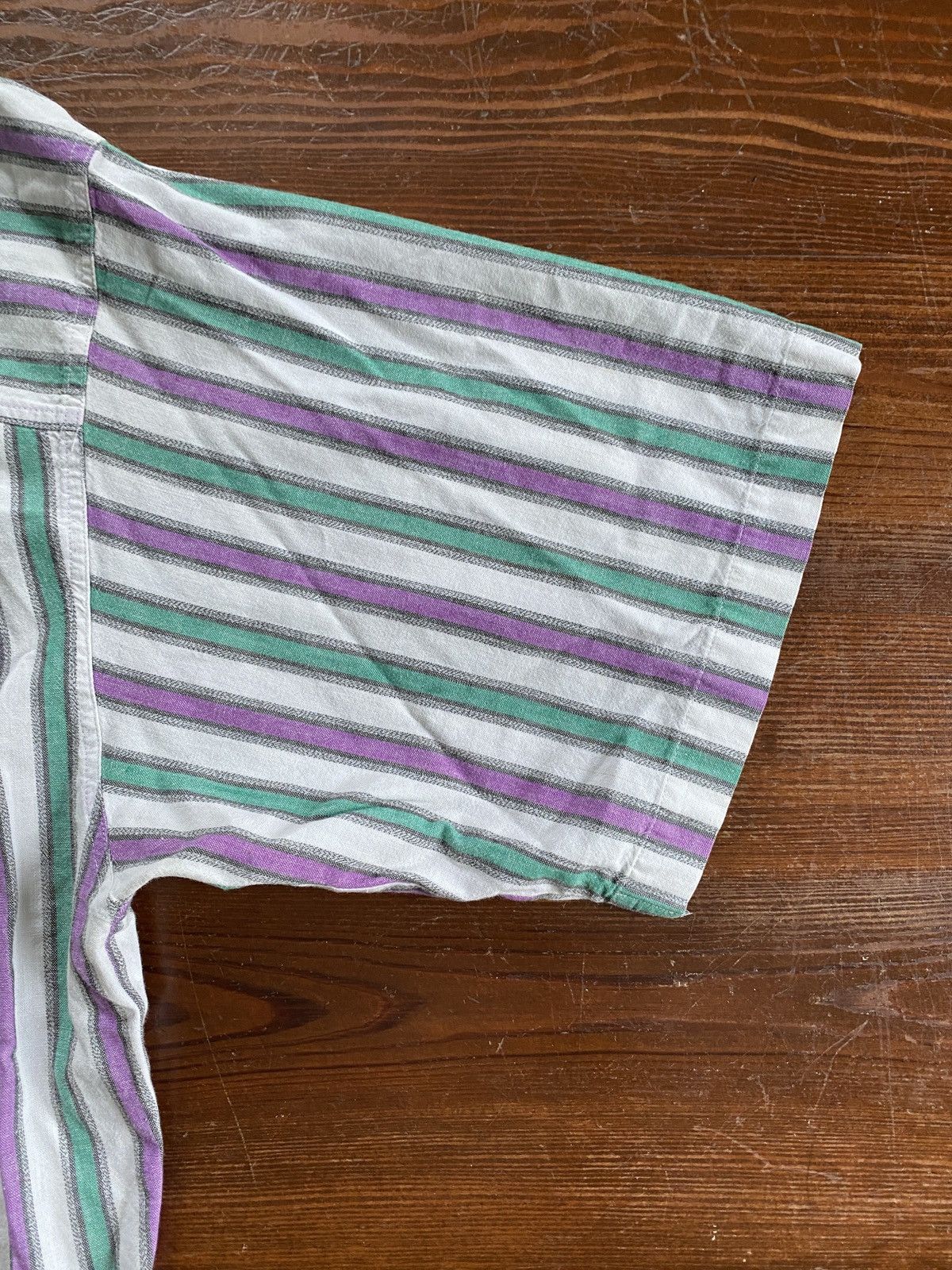 Dockers × Vintage Vintage ‘92 Dockers Oversized Stripe Short Sleeve Button Up Size US M / EU 48-50 / 2 - 16 Thumbnail