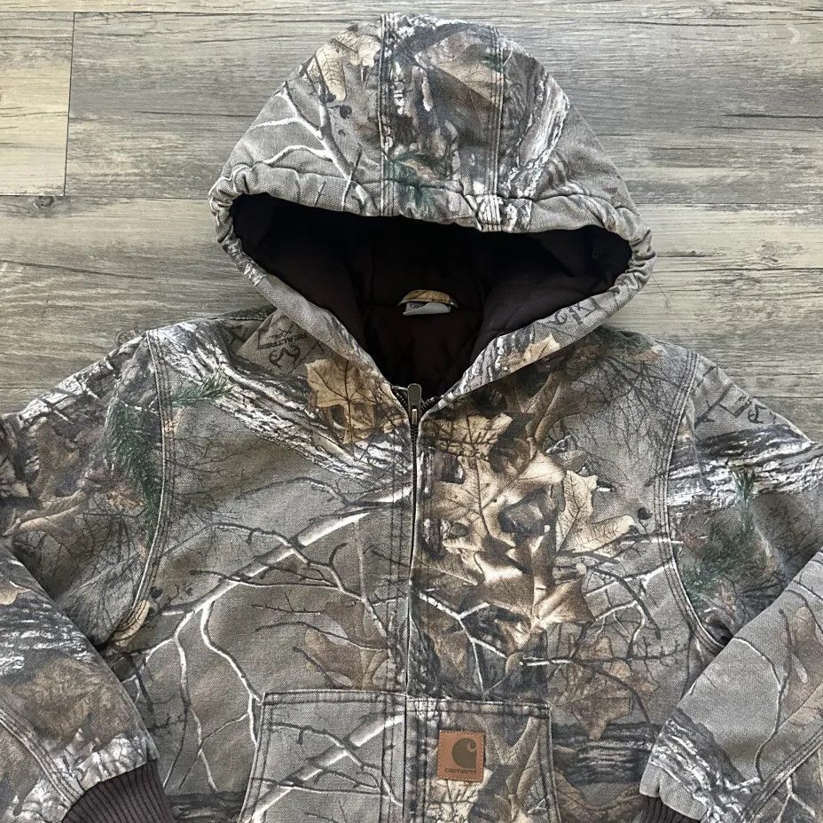 Carhartt Vintage Carhartt RealTree Camo Hooded Jacket Kids Size US M / EU 48-50 / 2 - 3 Thumbnail