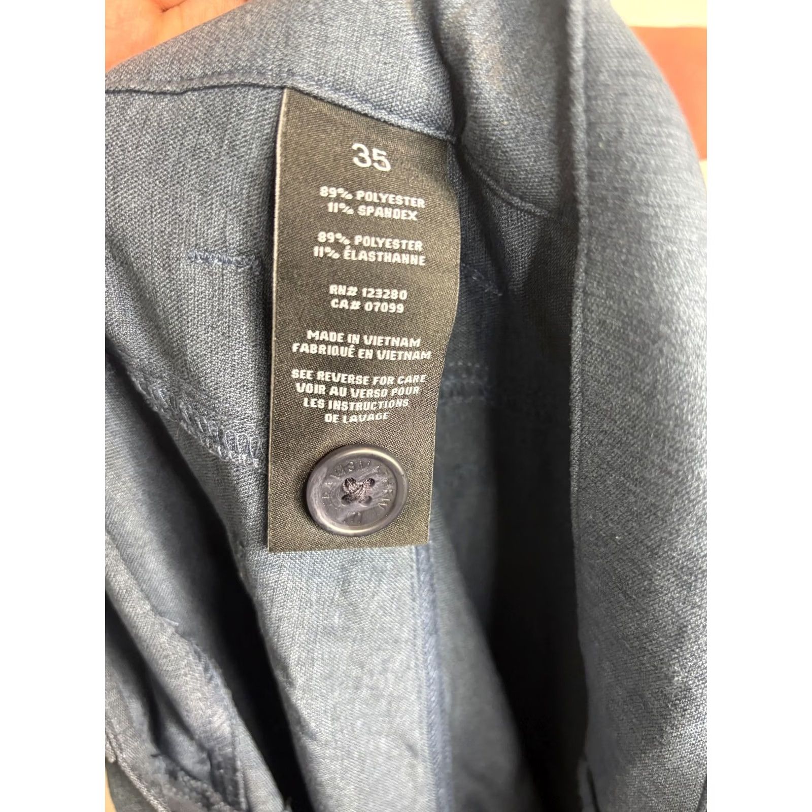 TravisMathew TravisMathew Pants Mens 35x29 Blue Stretch Chino Golf Performance Casual Size US 35 - 6 Thumbnail