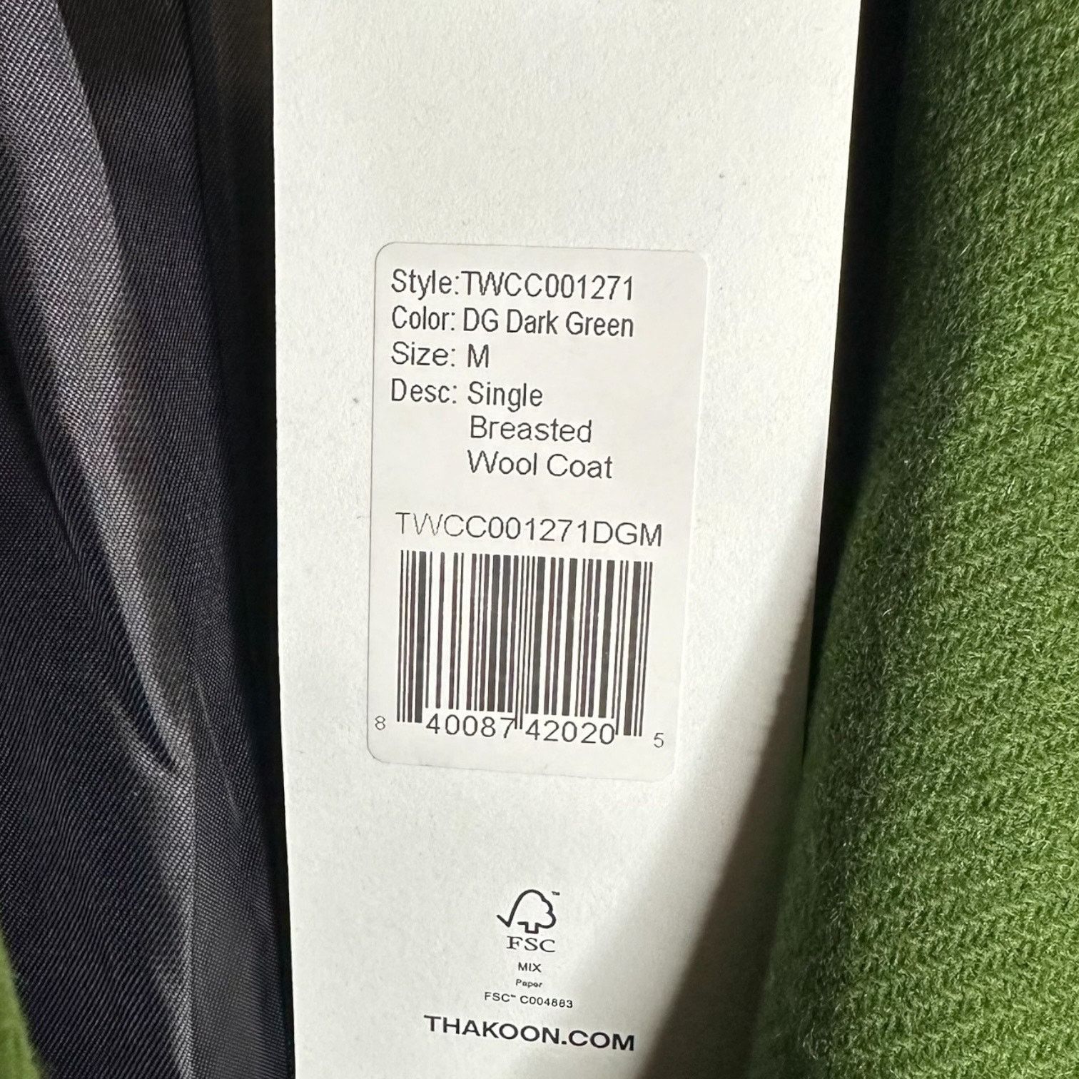 THAKOON Thakoon Green Single Breasted Wool Coat M Size M / US 6-8 / IT 42-44 - 6 Thumbnail