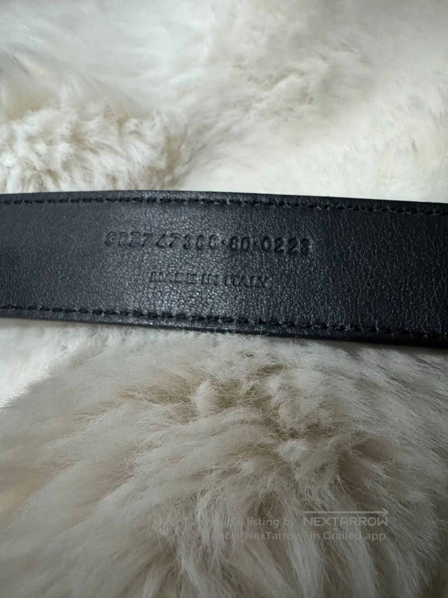Saint Laurent Paris Saint Laurent Paris size 80 Embossed Leather Belt| Size ONE SIZE - 4 Thumbnail