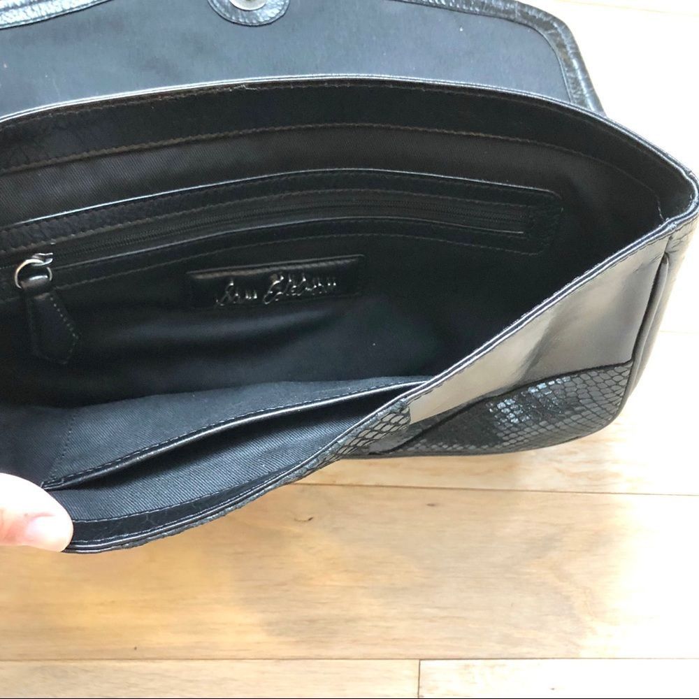 Sam Edelman Sam Edelman London Calling Declan Black Clutch Oversized Size ONE SIZE - 6 Thumbnail