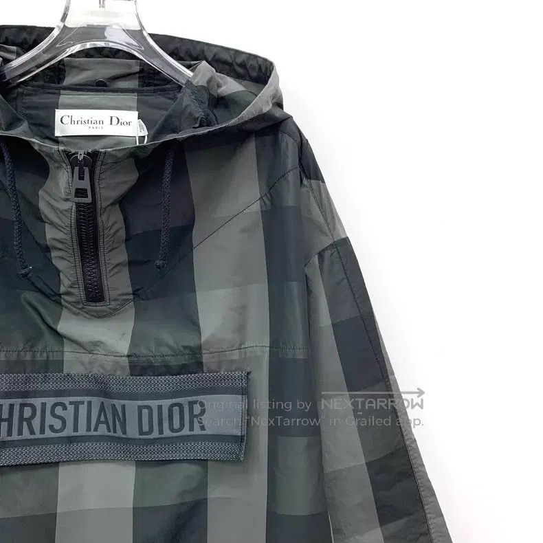 Dior Dior Black and gray logo plaid hooded windbreaker zipper j Size XS / US 0-2 / IT 36-38 - 3 Thumbnail