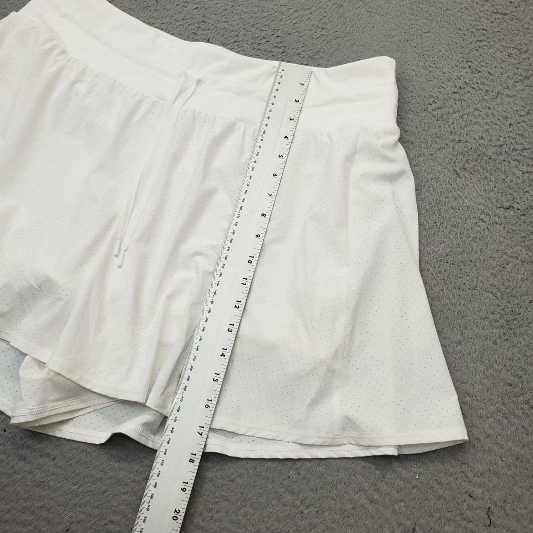 Vintage CALIA Womens XXL White Knit Waistband Shorts Relaxed High-Rise Size 40" / US 18 - 4 Thumbnail