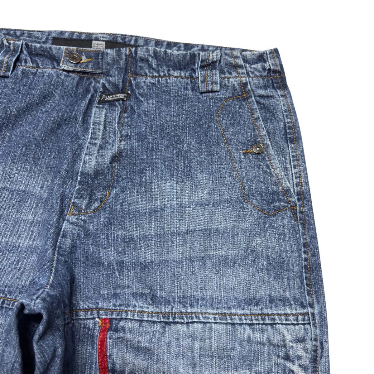Marithe + Francois Girbaud Marithe Francois Girbaud Velcro Strape Denim Baggy Jeans Size US 36 / EU 52 - 5 Thumbnail