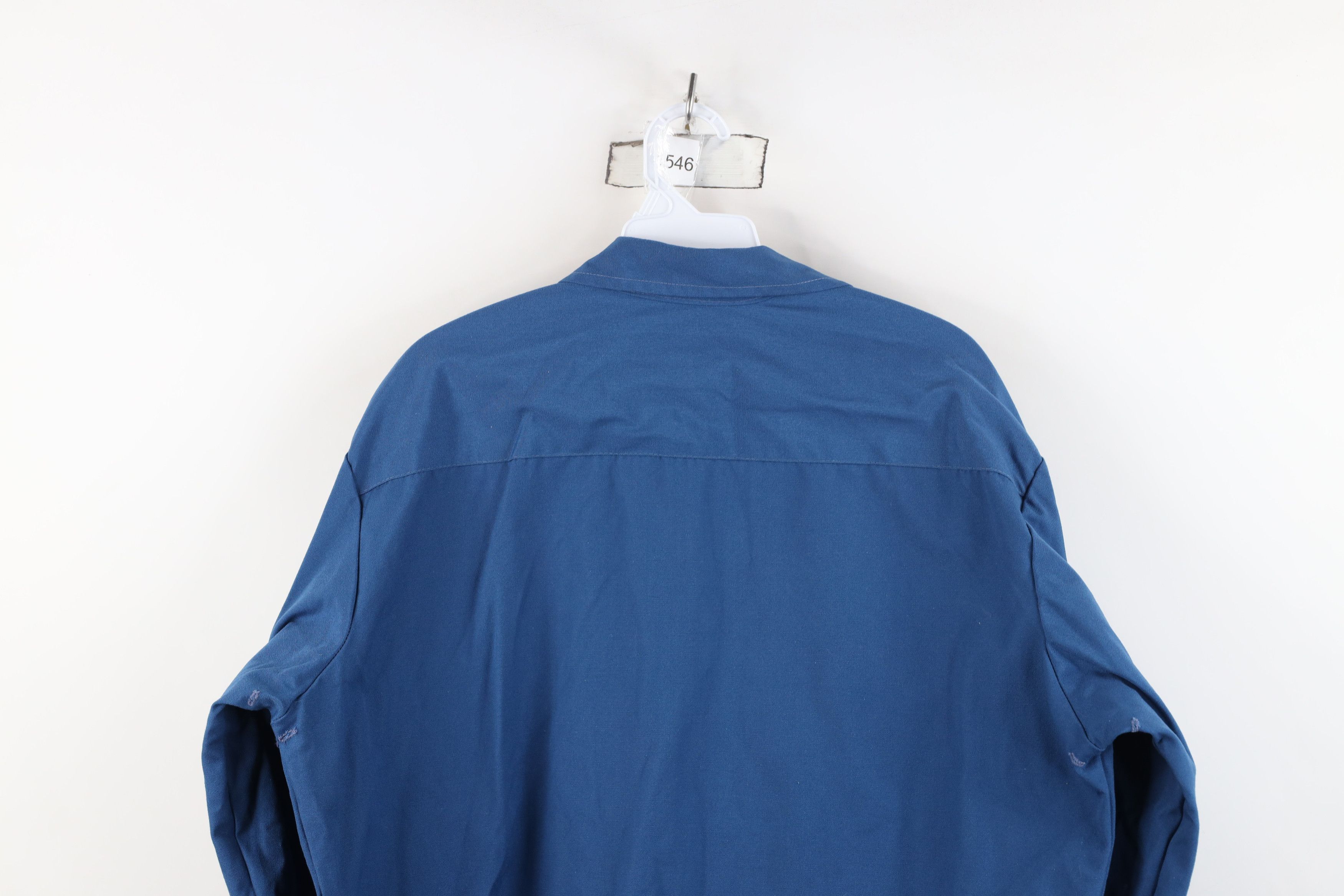Vintage Vintage 70s Workwear Mechanic Button Shirt Jacket Blue USA Size US M / EU 48-50 / 2 - 12 Thumbnail