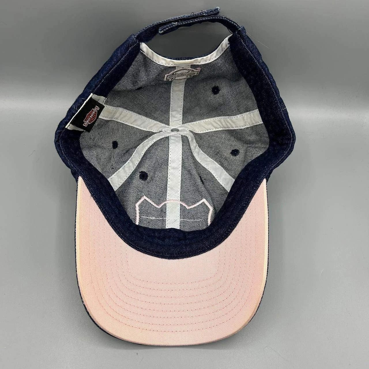 Harley Davidson Harley Davidson Motorcycles Women Denim Strap Back Cotton Size ONE SIZE - 2 Thumbnail