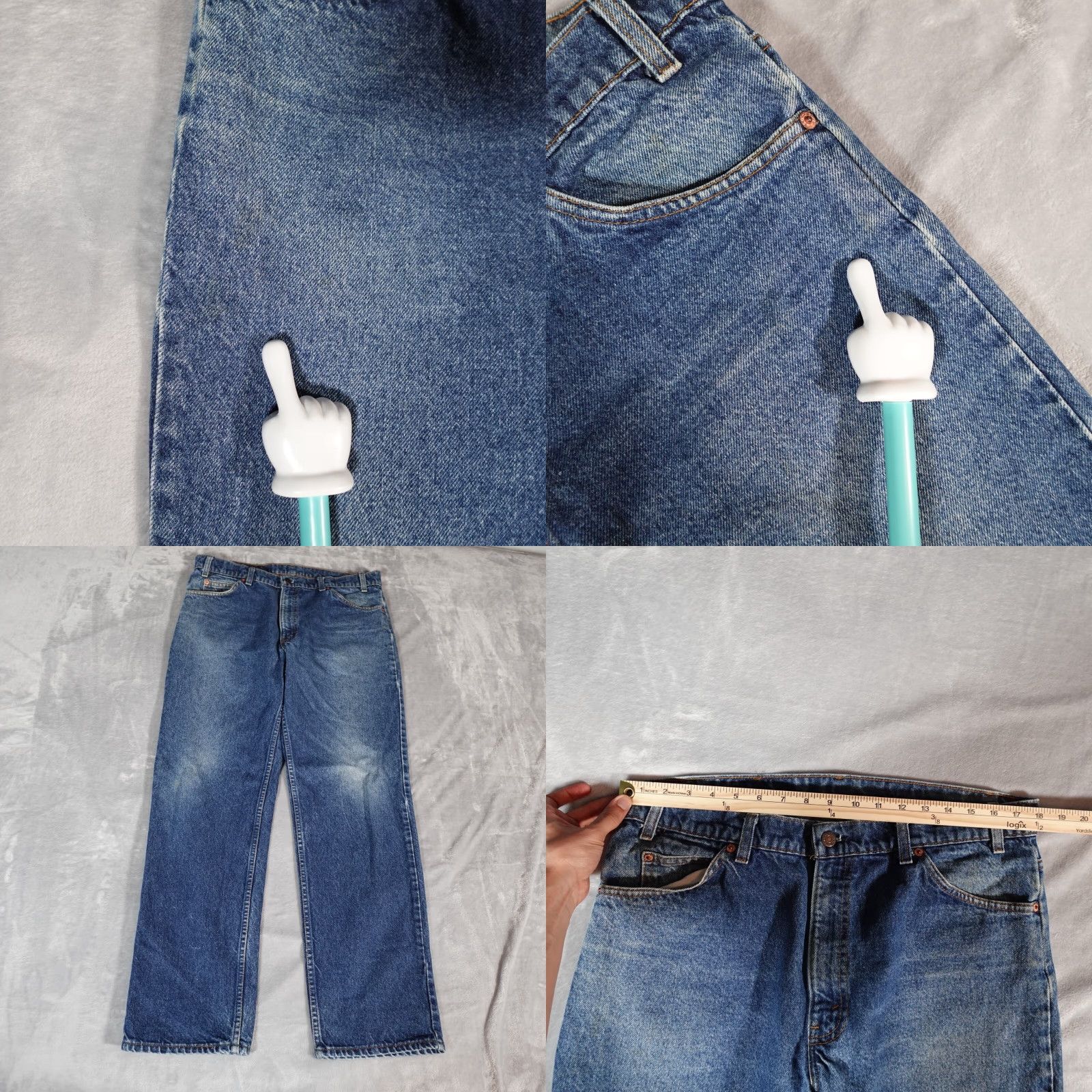 Levi's VINTAGE Levi's 506 Denim Jeans Mens 36 Regular Straight 90s Blue Size US 36 / EU 52 - 8 Thumbnail