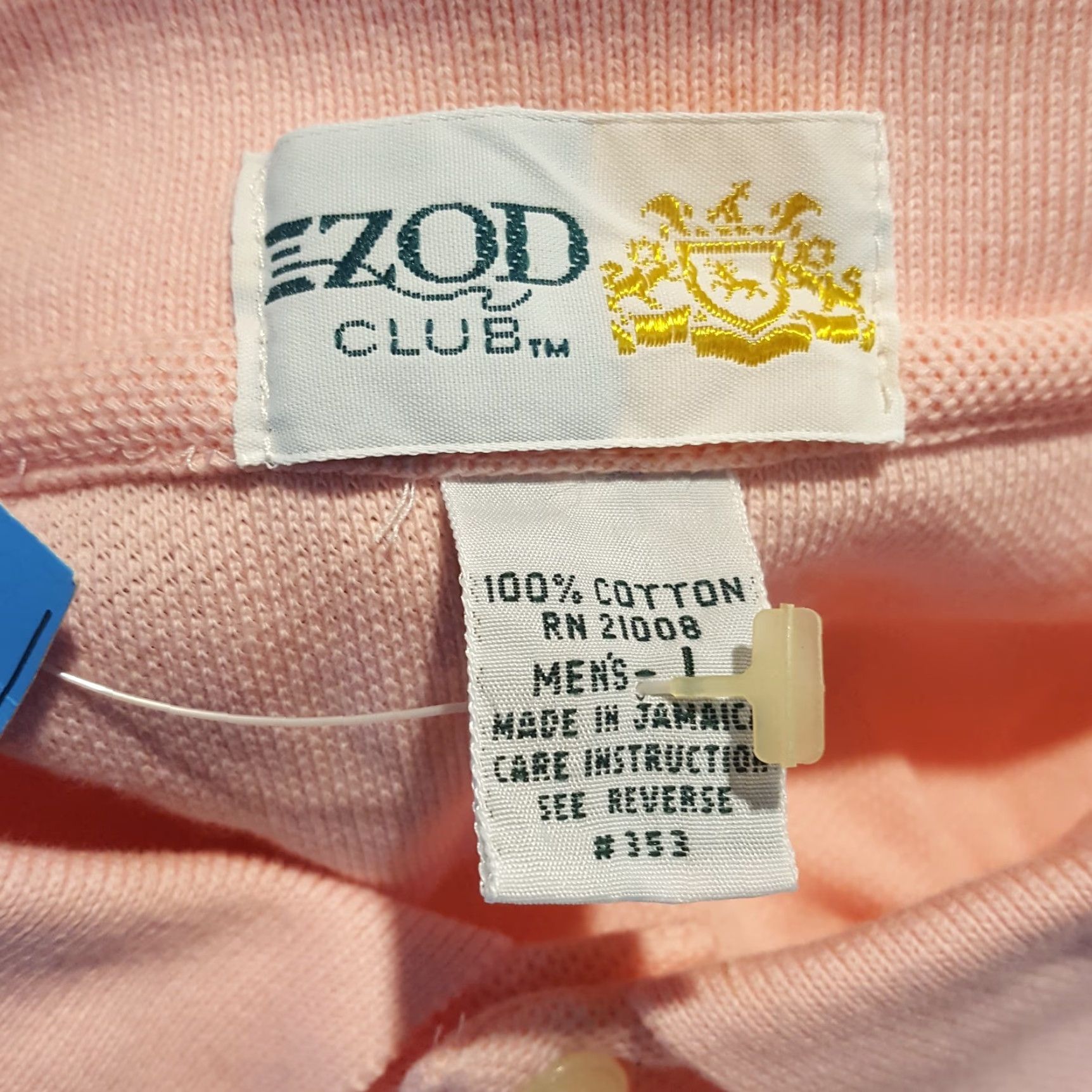 Izod VINTAGE IZOD Golf Club Polo Shirt Men L Pink Collared Short Sleeve Pullover 90s Preppy Classic Logo Golf Size US L / EU 52-54 / 3 - 6 Thumbnail