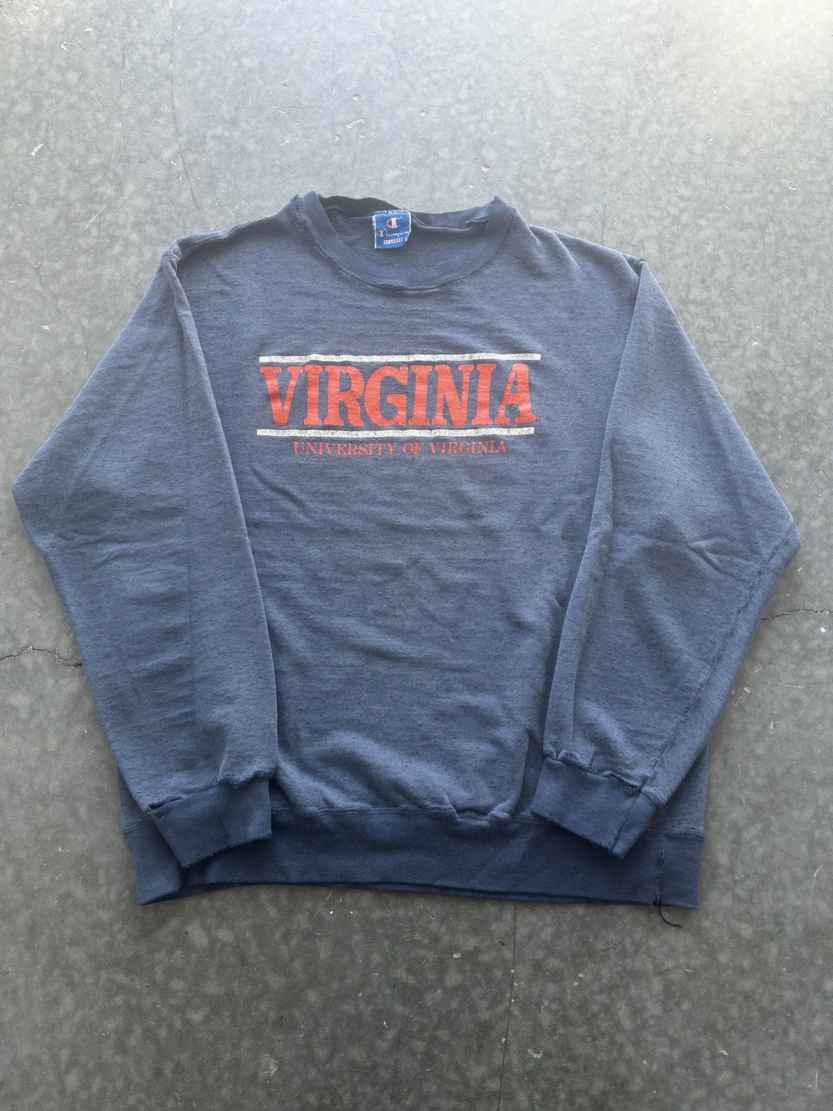 Champion × Vintage Vintage 90s Champion UVA Virginia Sweatshirt Size US XL / EU 56 / 4 - 1 Thumbnail