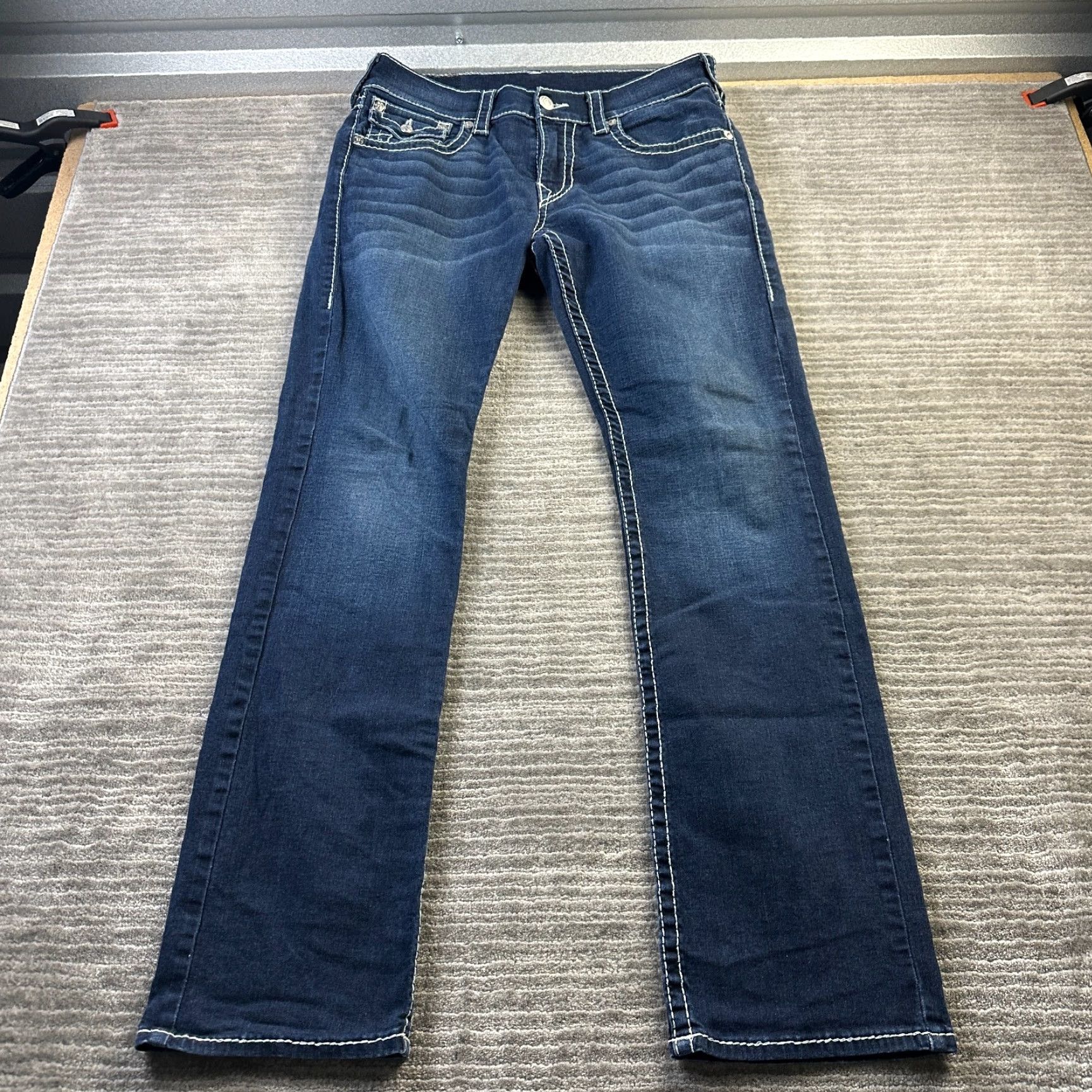 True Religion True Religion Jeans Mens 32 Natural Big T Flap Thick Stitch Size US 32 / EU 48 - 2 Thumbnail