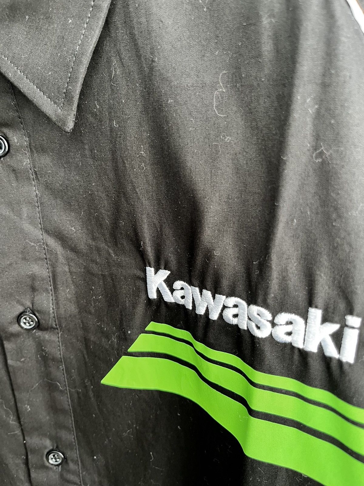 Vintage Kawasaki Vintage Racing Button Up Shirt BMR Team Moto Size US XL / EU 56 / 4 - 4 Thumbnail