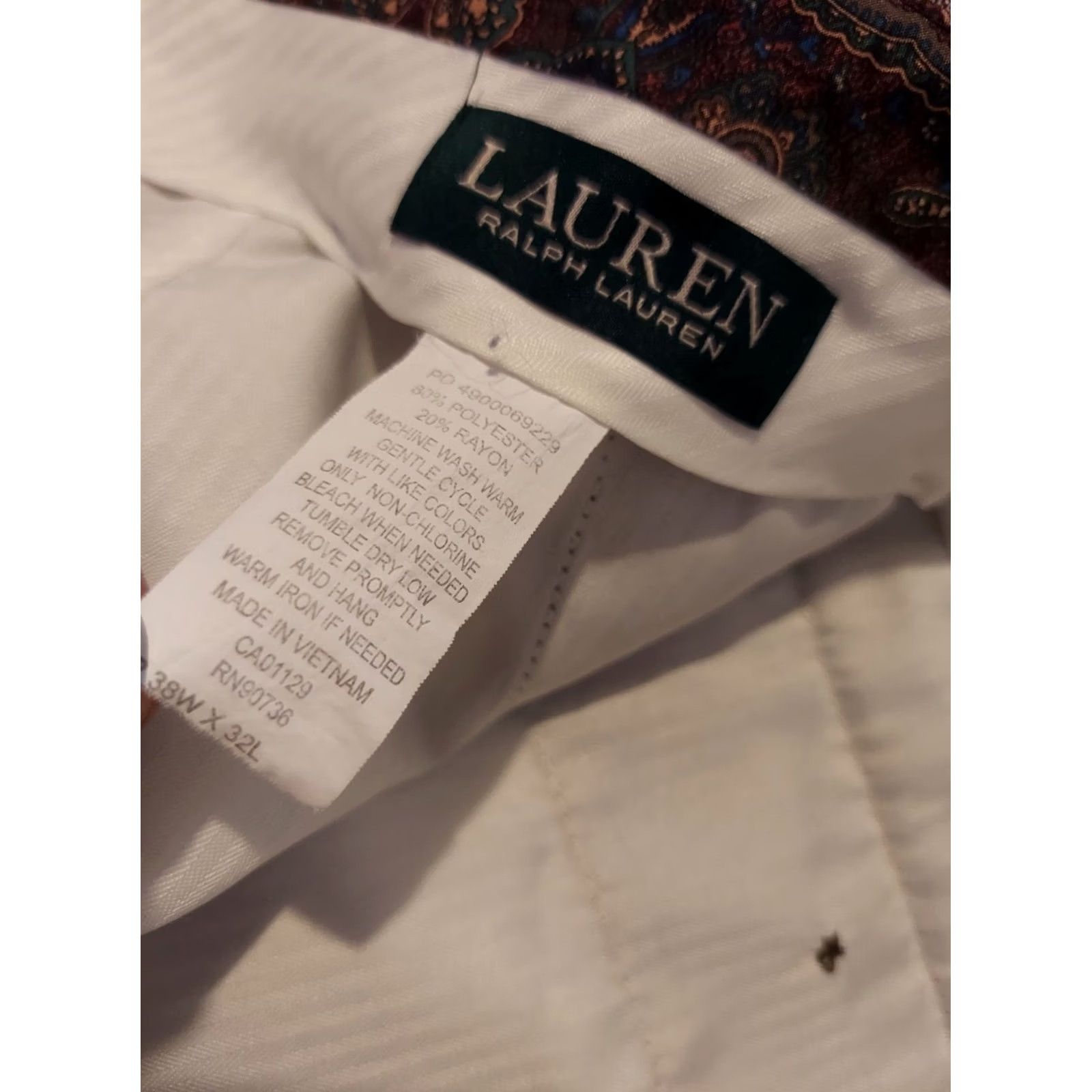 Polo Ralph Lauren Polo Ralph Lauren Mens Pants 38x32 Khaki Chino Slack Trouser Dress Size US M / EU 48-50 / 2 - 4 Thumbnail