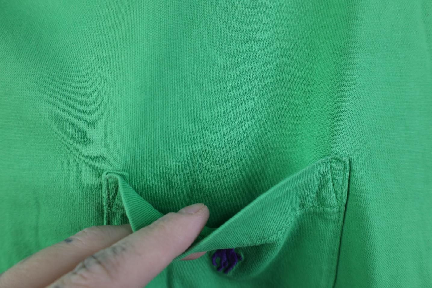 Polo Ralph Lauren Vintage Y2K Ralph Lauren Cotton Pocket T-Shirt Lime Green Size US M / EU 48-50 / 2 - 5 Thumbnail