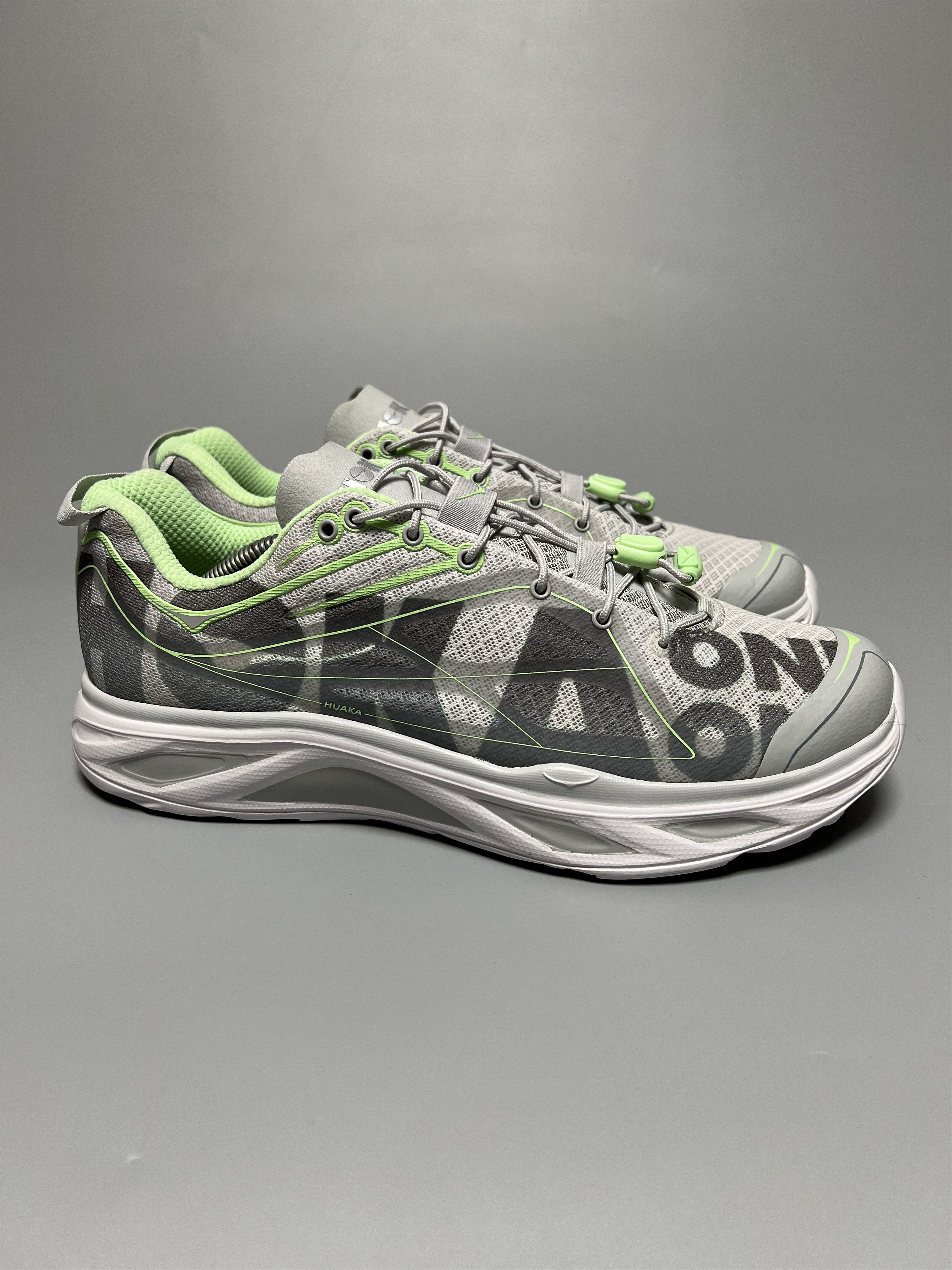 Hoka Huaka Origins Comfort Walking Shoes Sneakers Travel in Grey, Men's (Size 10)
