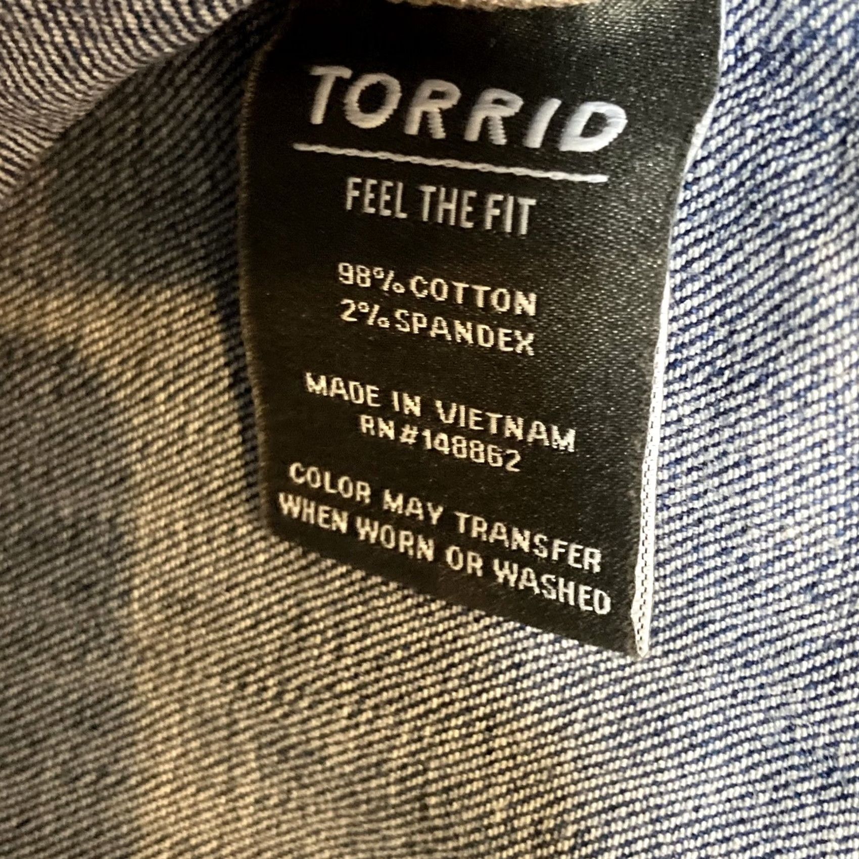 Torrid VINTAGE Torrid Denim Jean Distressed Jacket 00 Plus Size Light Wash Button Jacket Womens 0X Blue Spring Fall Winter Mens Womens Girls Boys Size 40" / US 18 - 7 Thumbnail