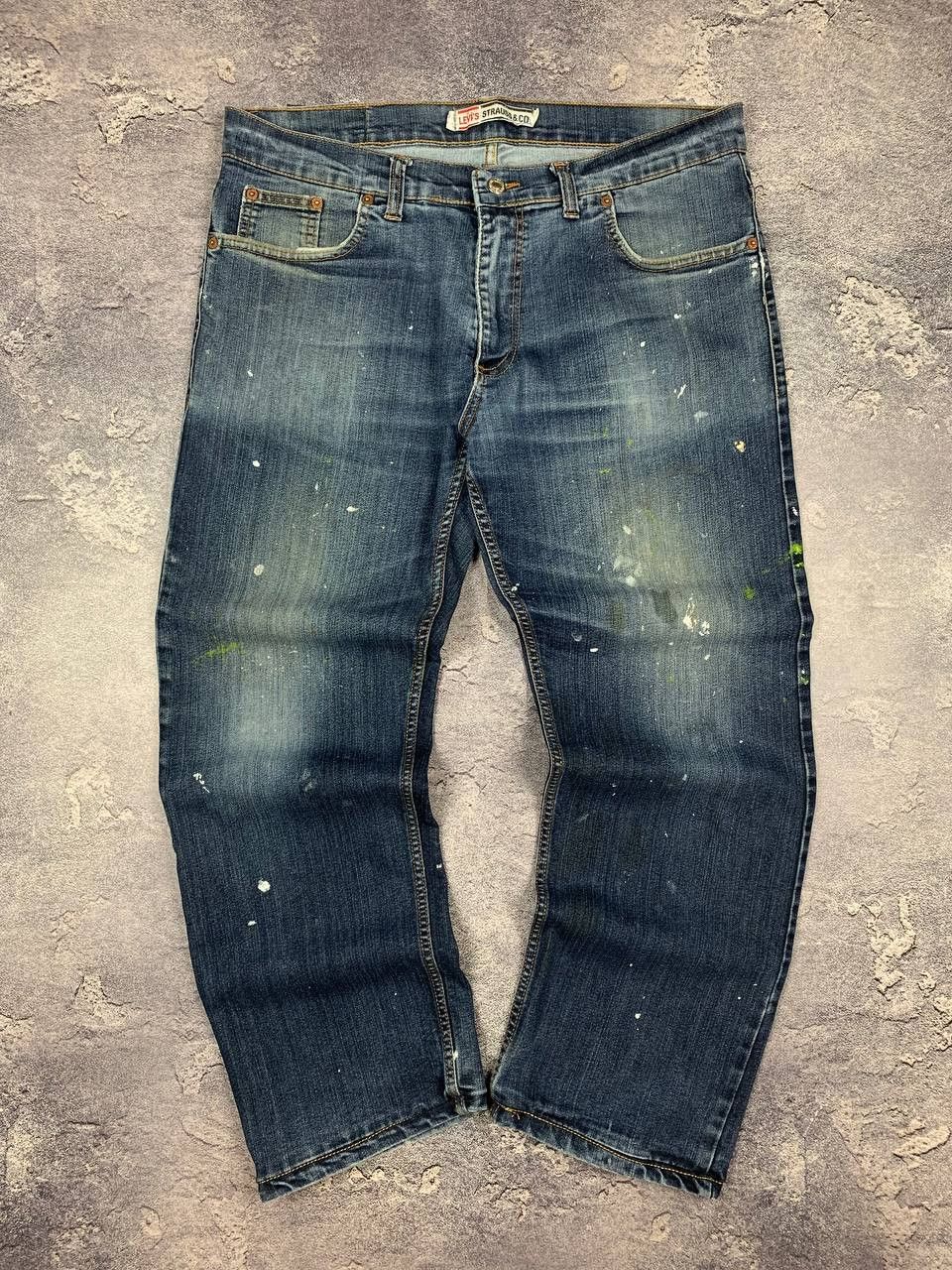 Levi's Levi’s Vintage Paint Jeans W35 L32 (Fits L27) Blue Size US 32 / EU 48 - 1 Thumbnail
