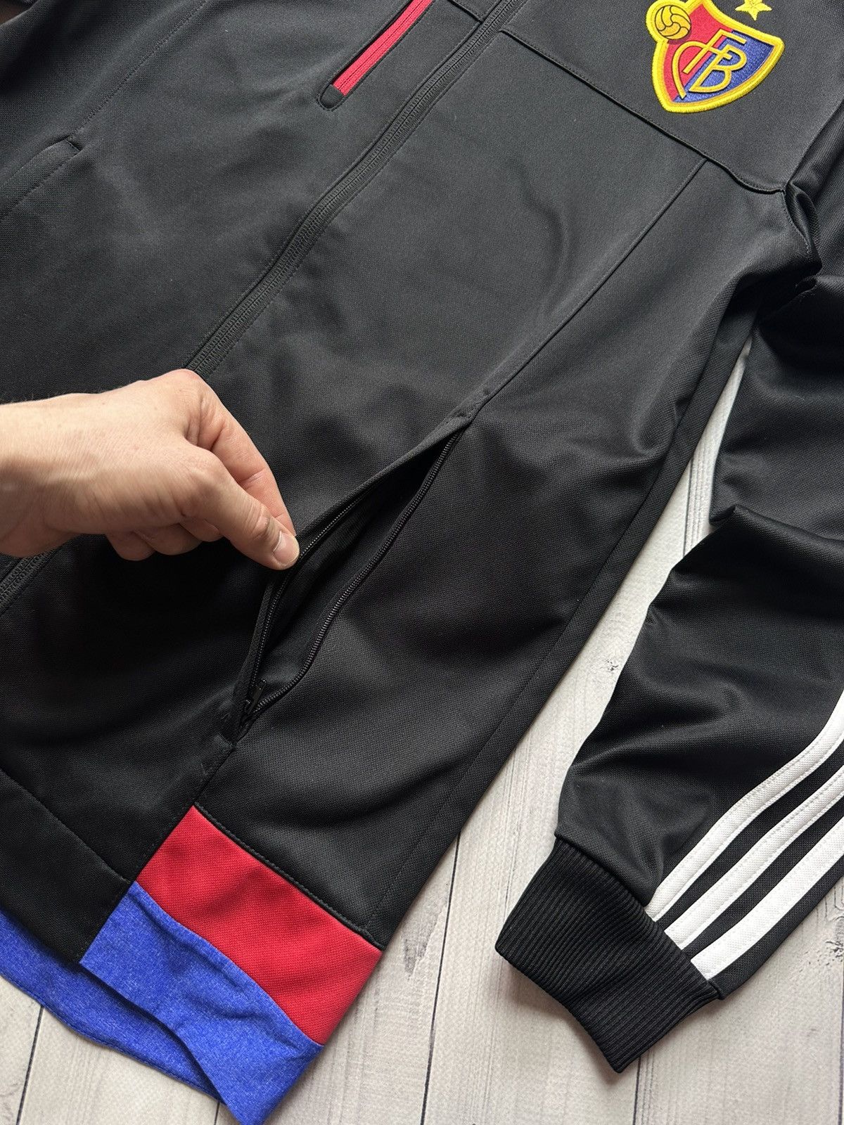 Adidas × Vintage Vintage Adidas Basel soccer track jacket size S Size US S / EU 44-46 / 1 - 4 Thumbnail