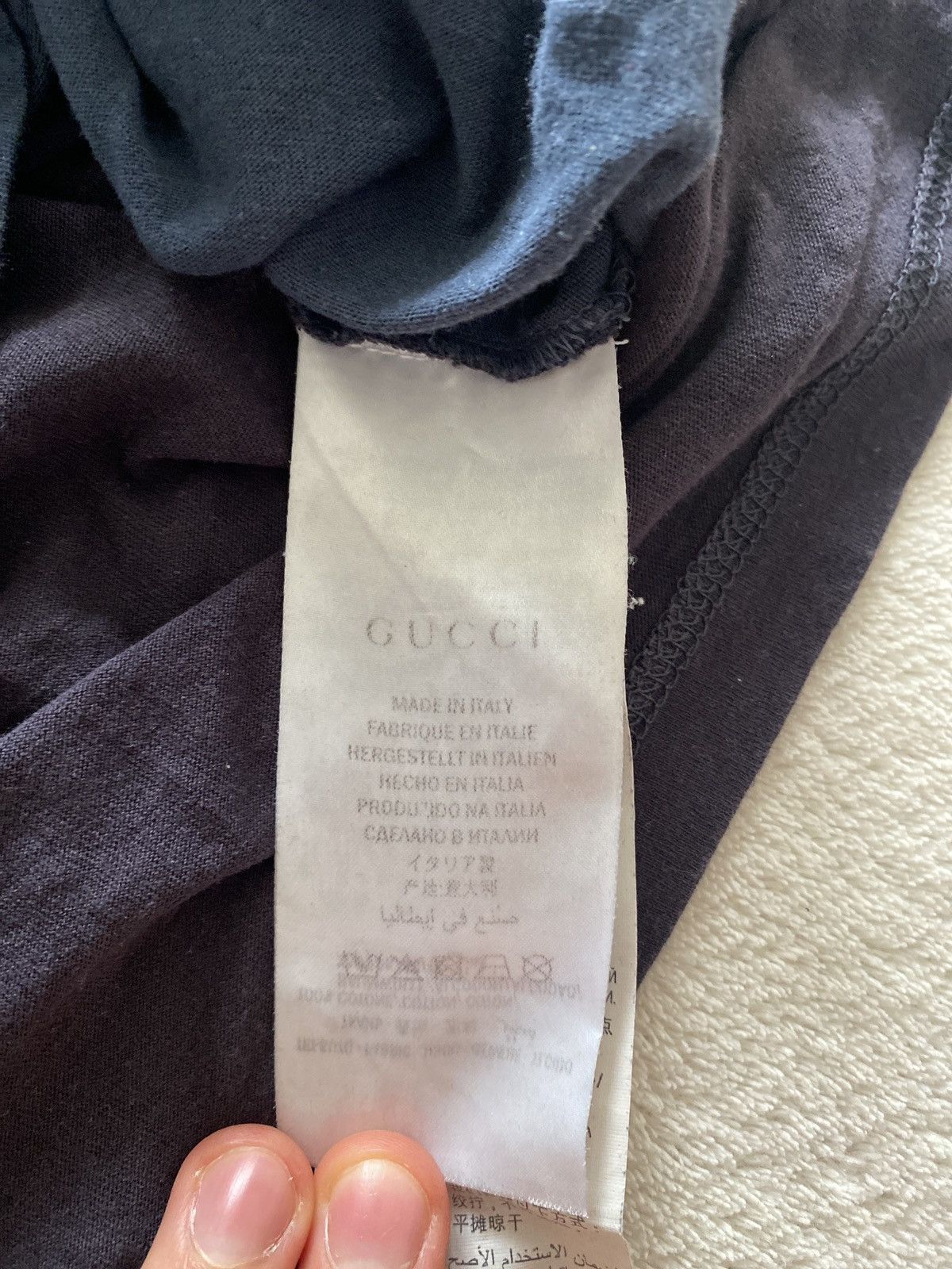 Gucci Gucci T-shirt – navy blue, original, size M Size US M / EU 48-50 / 2 - 6 Thumbnail