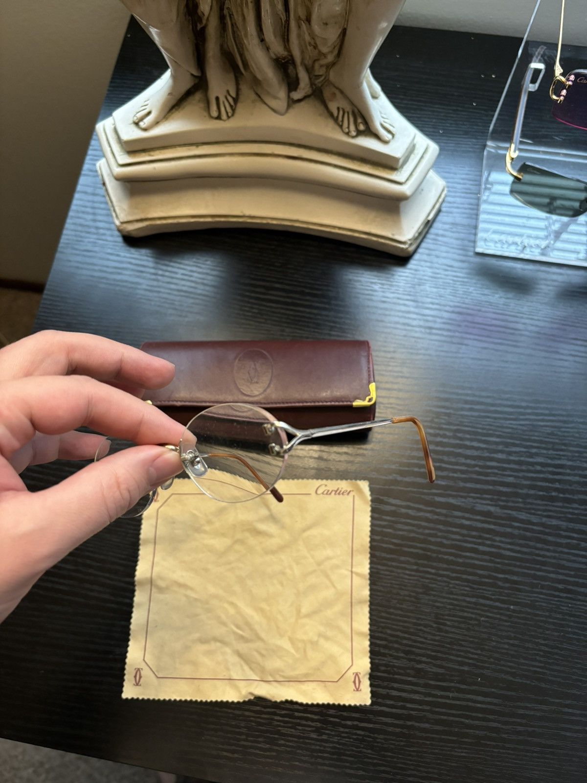 Cartier Vintage 90s Cartier Big C Glasses Size ONE SIZE - 2 Thumbnail