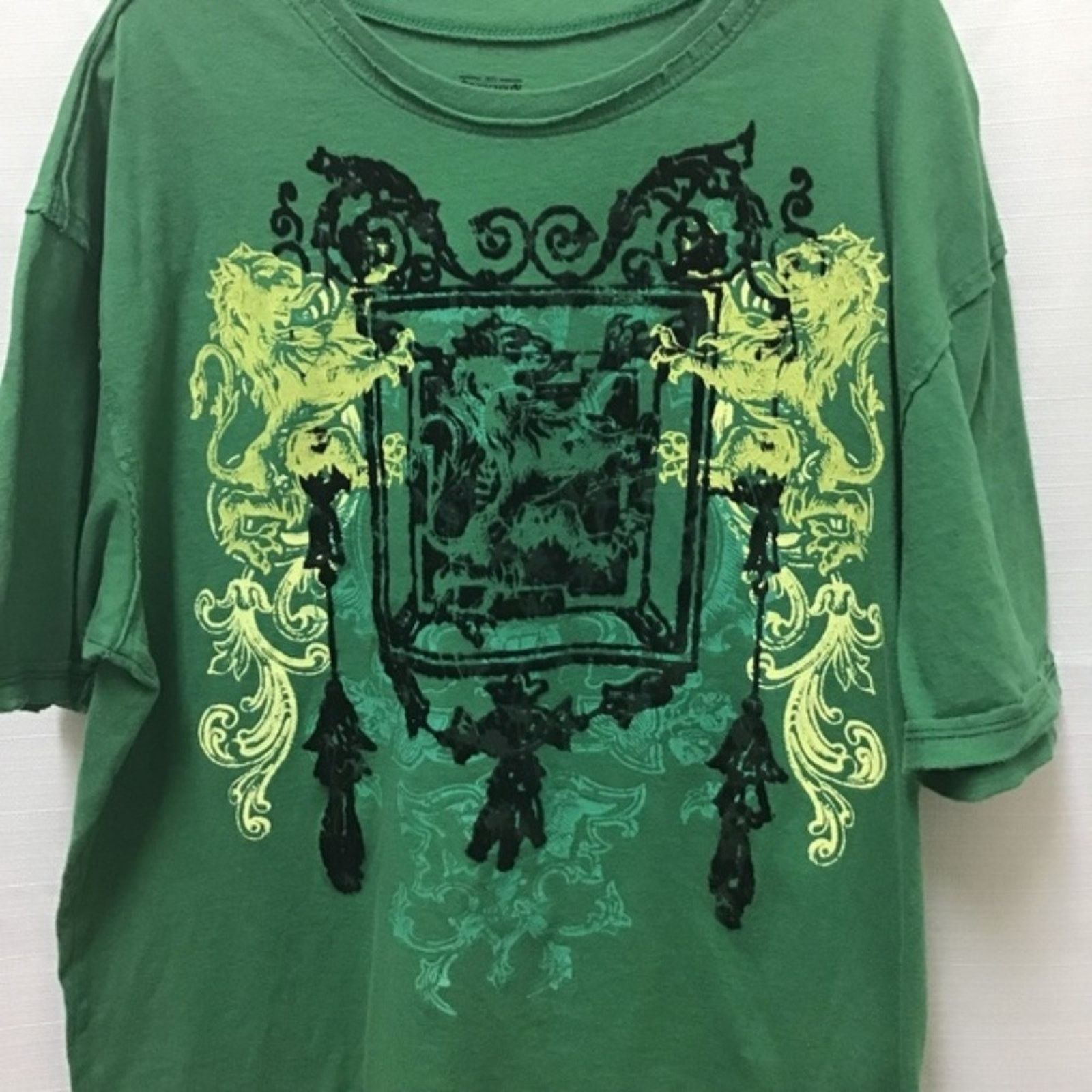 Daniel Cremieux Daniel Cremieux Green Lion Cotton Classic T-Shirt, L Size US L / EU 52-54 / 3 - 2 Thumbnail