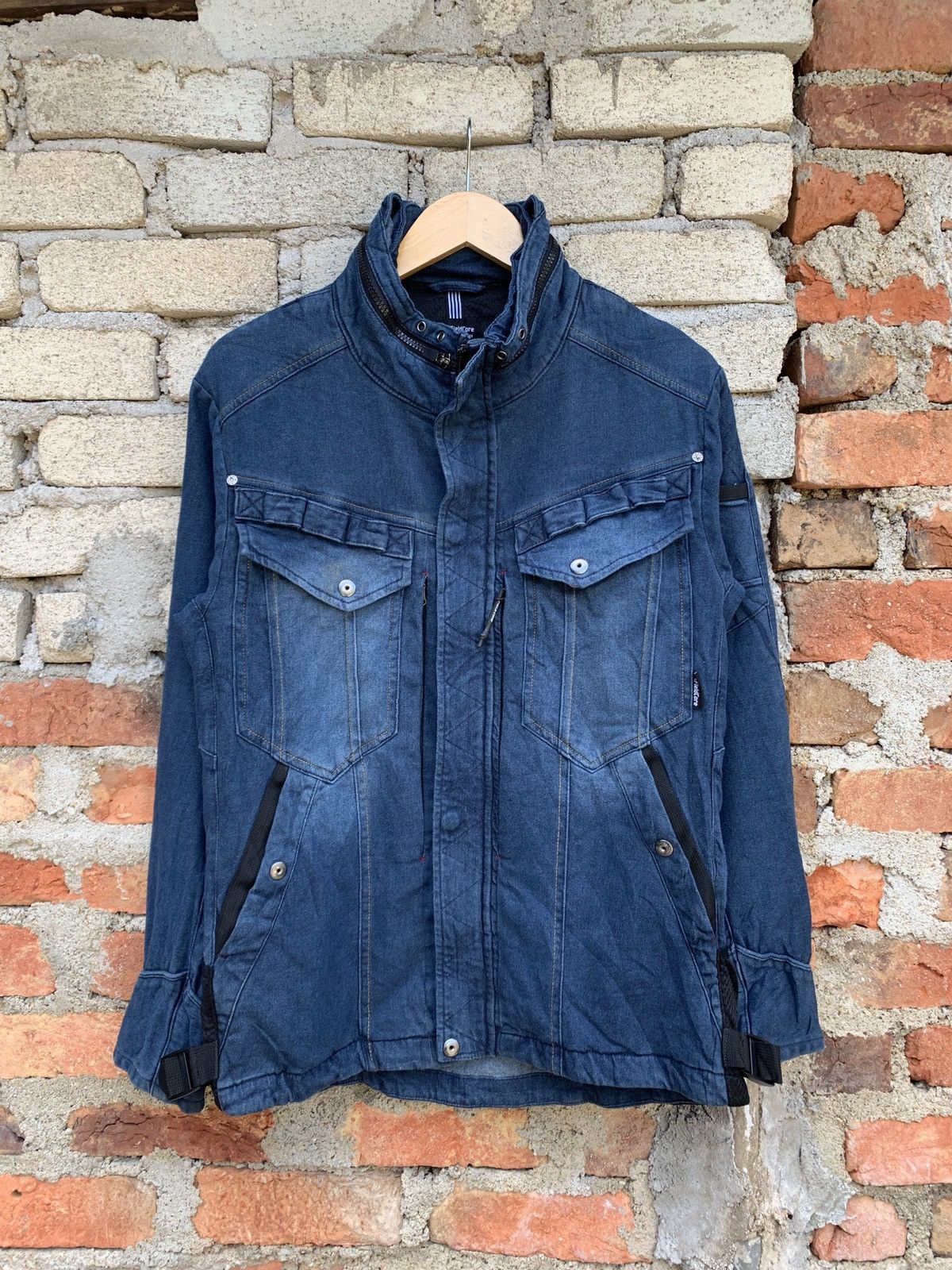 image of Vintage Field Core Jacket Nice Design in Blue, Men's (Size Medium)