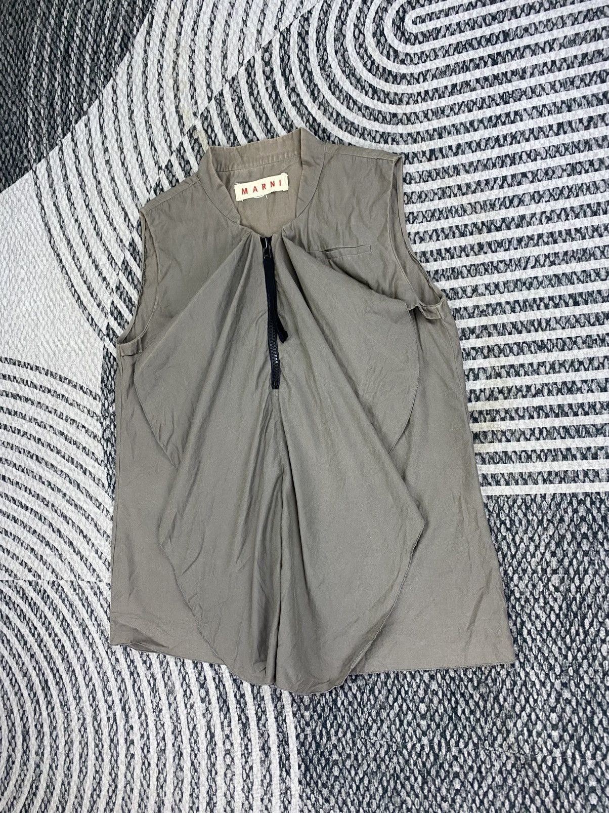 Marni 🔥 MARNI Halfzipper Lace Style Sleeveless Jacket Size S / US 4 / IT 40 - 4 Thumbnail