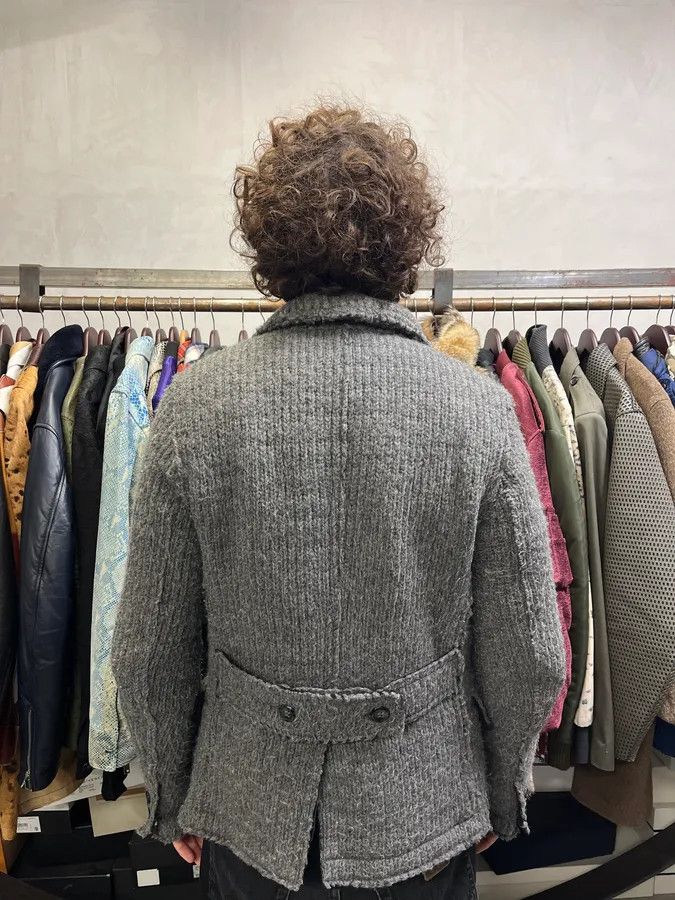 Dolce & Gabbana 2000s Dolce & Gabbana Grey Wool Buttoned Jacket Size 42R - 5 Thumbnail
