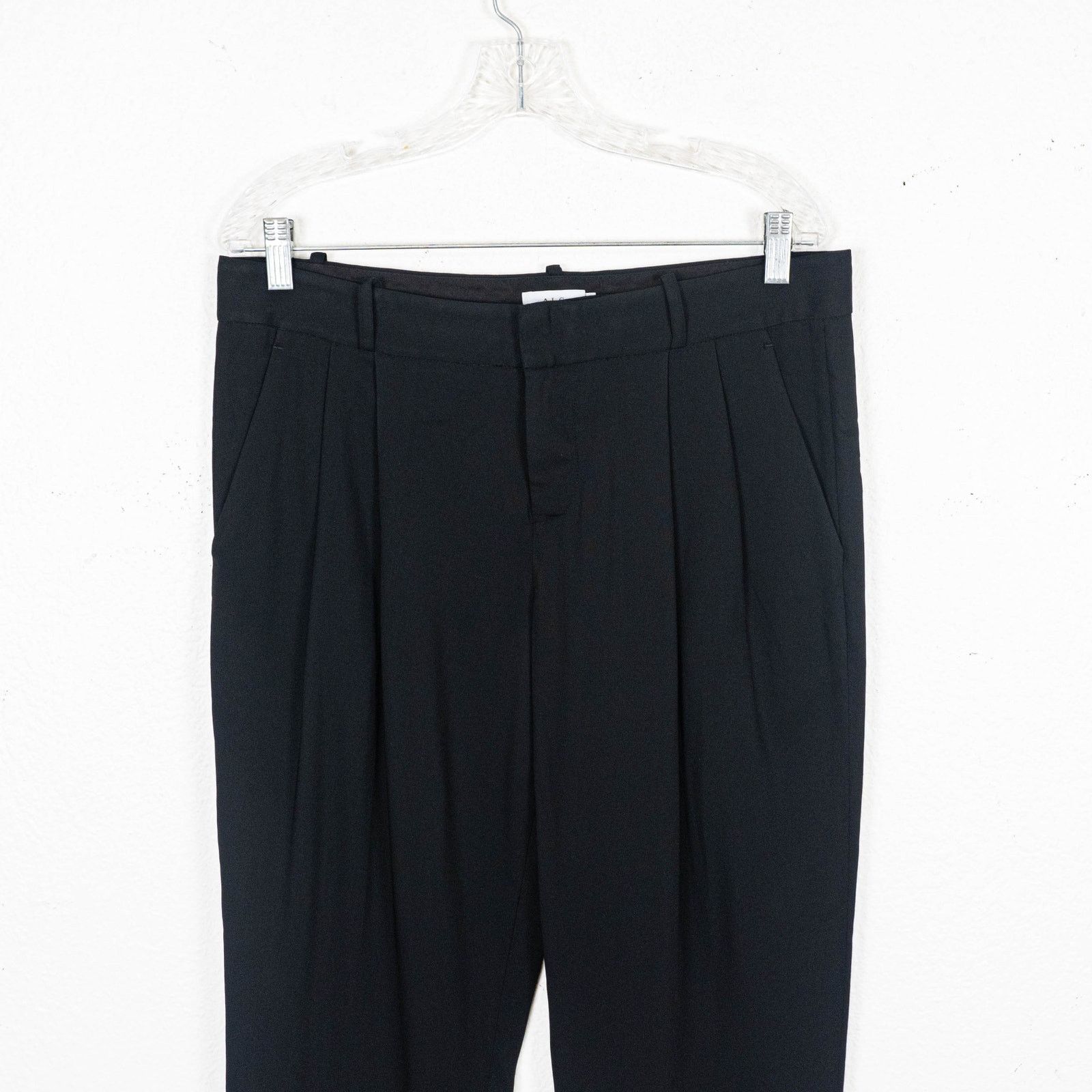 A.L.C. A.L.C. Black Pleated Trouser Pants ankle crop size 10 34w Size 32" / US 10 / IT 46 - 7 Thumbnail