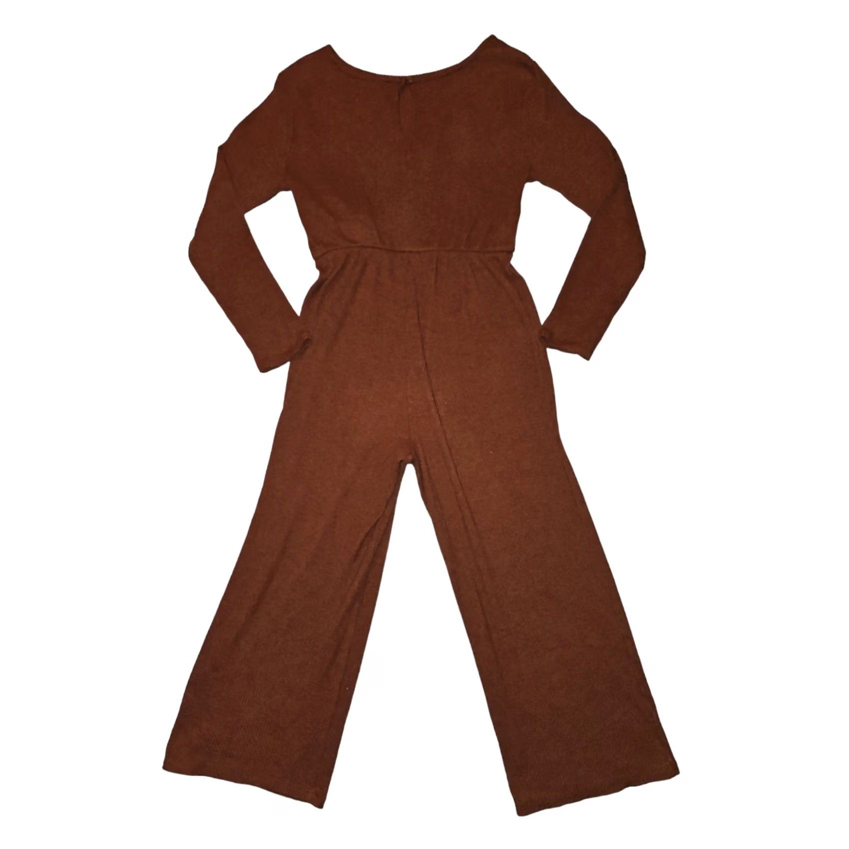 Old Navy Old Navy Romper XL 14-16 Juniors Brown Long Sleeve Ribbed Stretch Hipster Woman One-Piece Size XL / US 12-14 / IT 48-50 - 6 Thumbnail