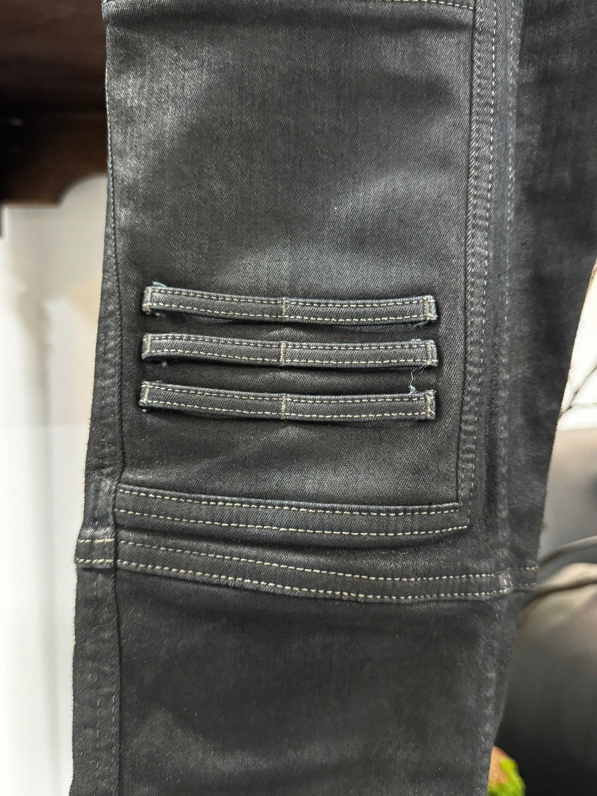 Rick Owens Rick Owens Larry Waxed Skinny Denim Jeans Size US 34 / EU 50 - 5 Thumbnail
